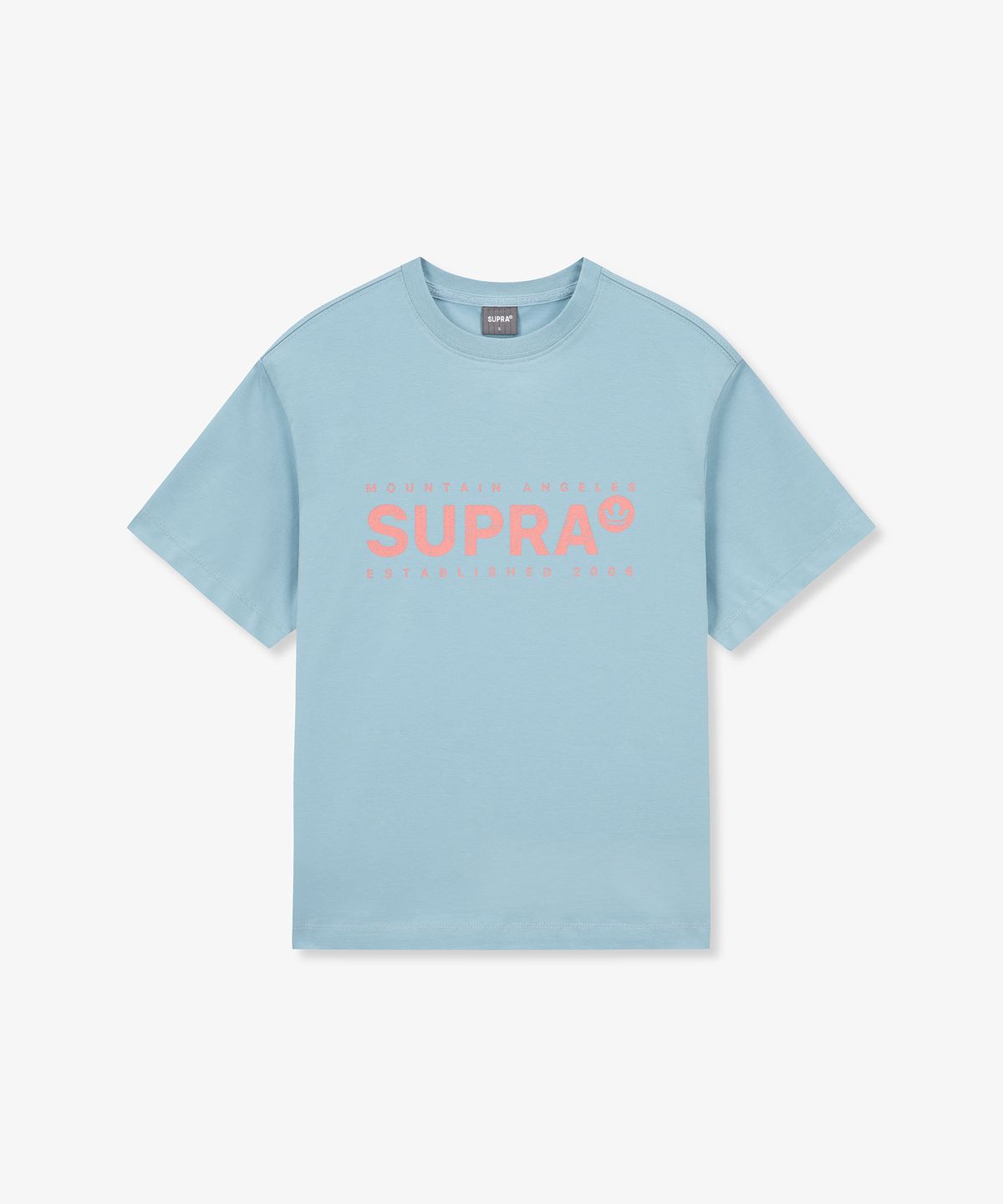 수프라(SUPRA) 여성 크랙 로고 그래픽 티셔츠(BLUE)