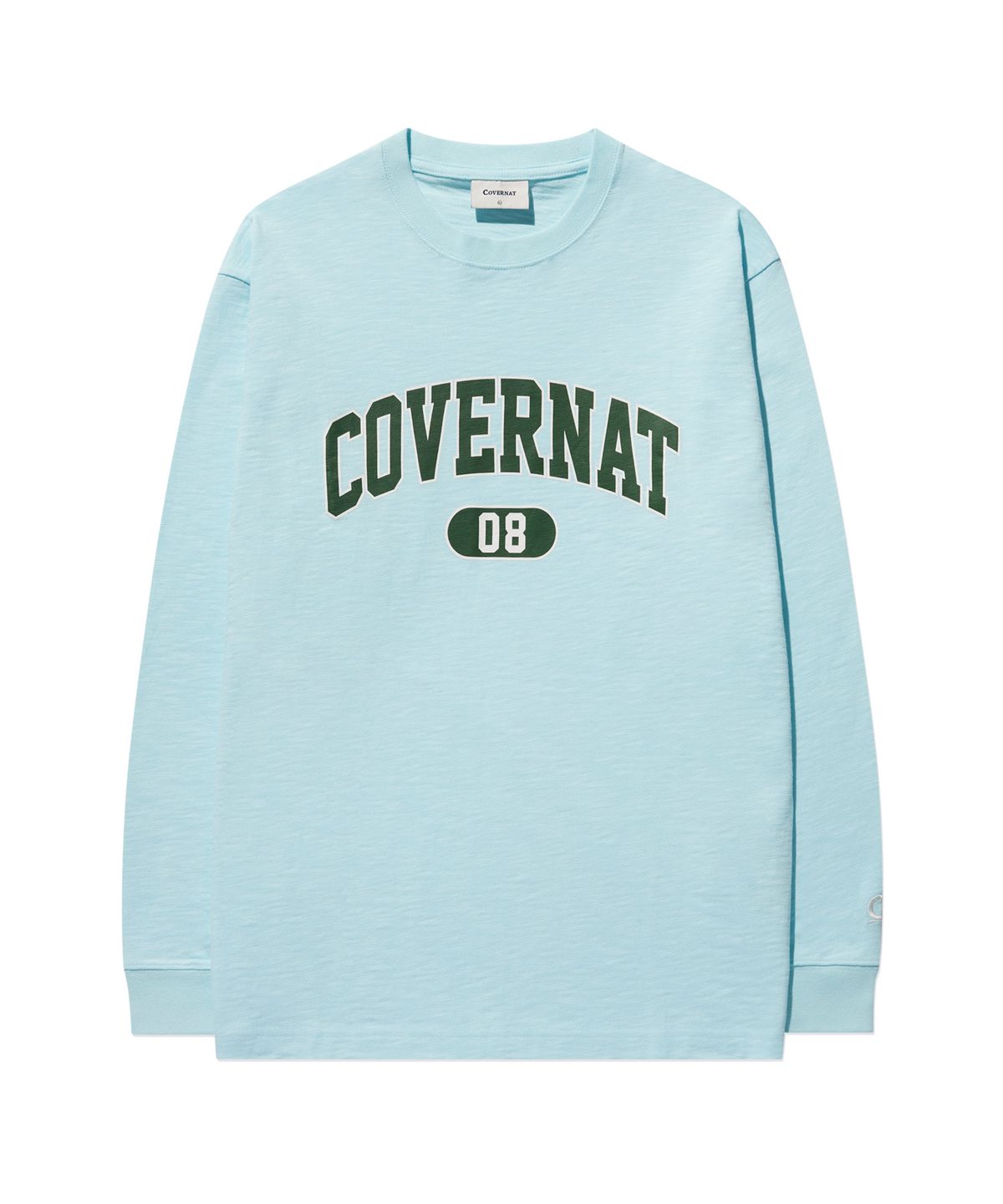커버낫(COVERNAT) 슬럽 아치 로고 롱슬리브 Sky Blue