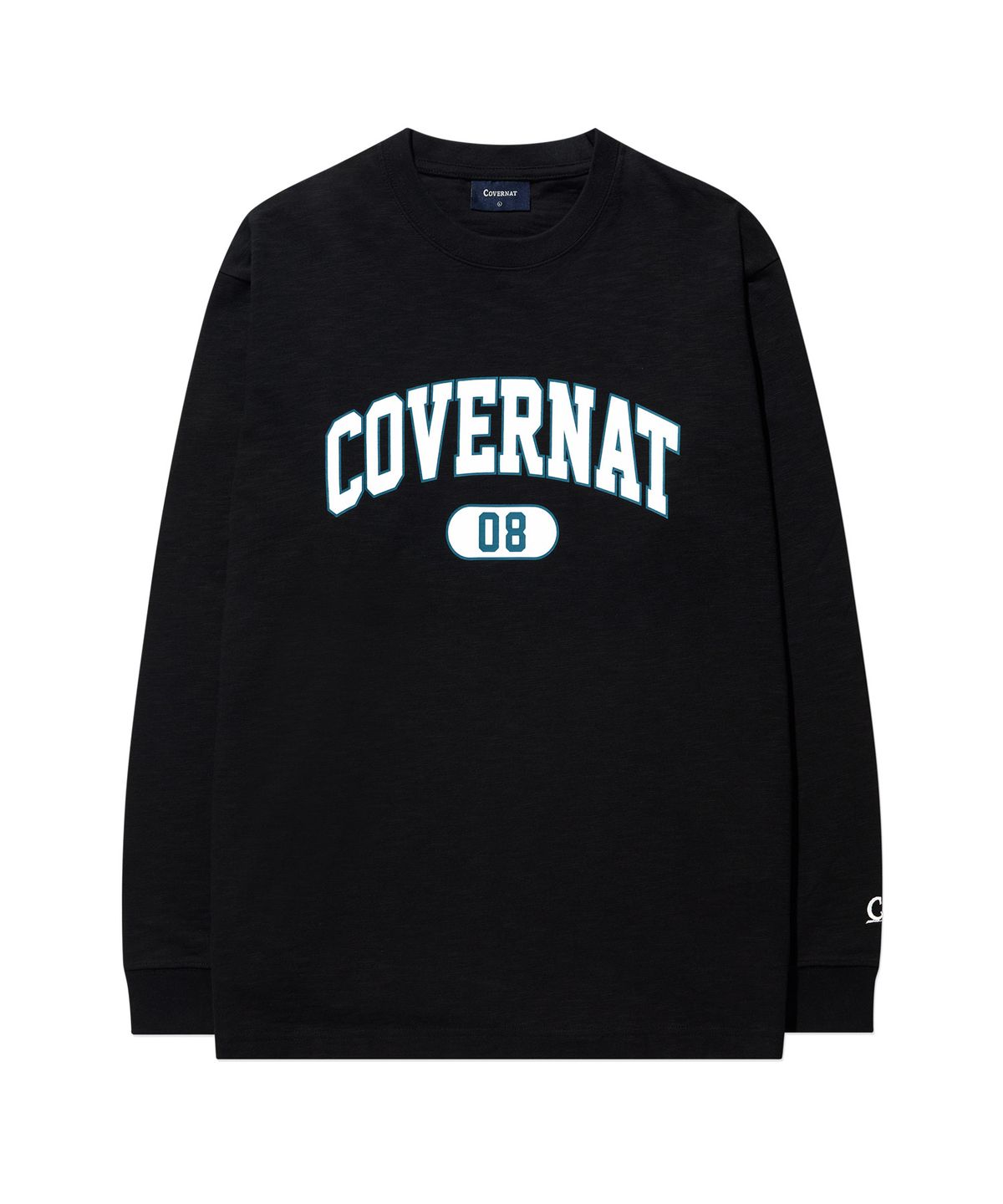 커버낫(COVERNAT) 슬럽 아치 로고 롱슬리브 Black