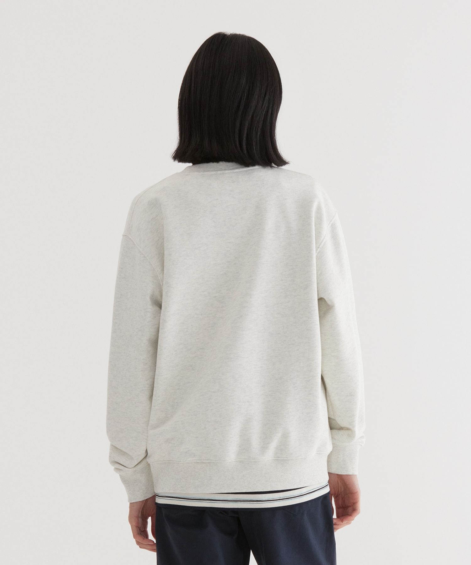 MUSINSA公式 | COVERNAT Arch Logo Man to Man Oatmeal