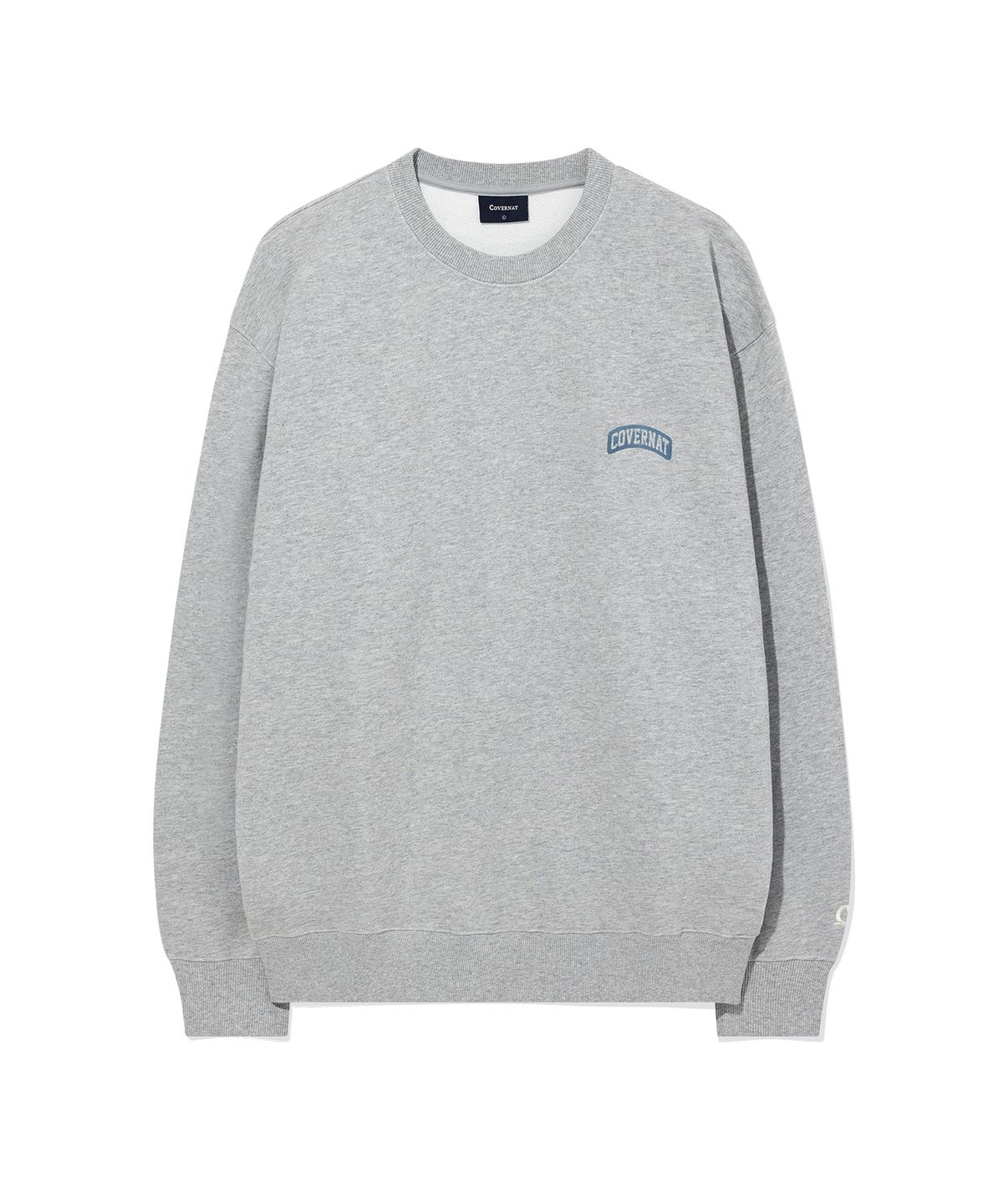 커버낫(COVERNAT) 스몰 아치로고 맨투맨 Melange Gray