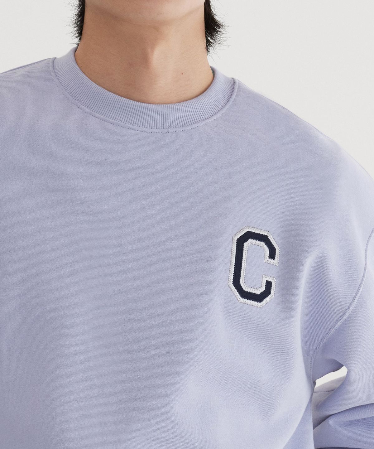 커버낫(COVERNAT) C 로고 맨투맨 Lavender
