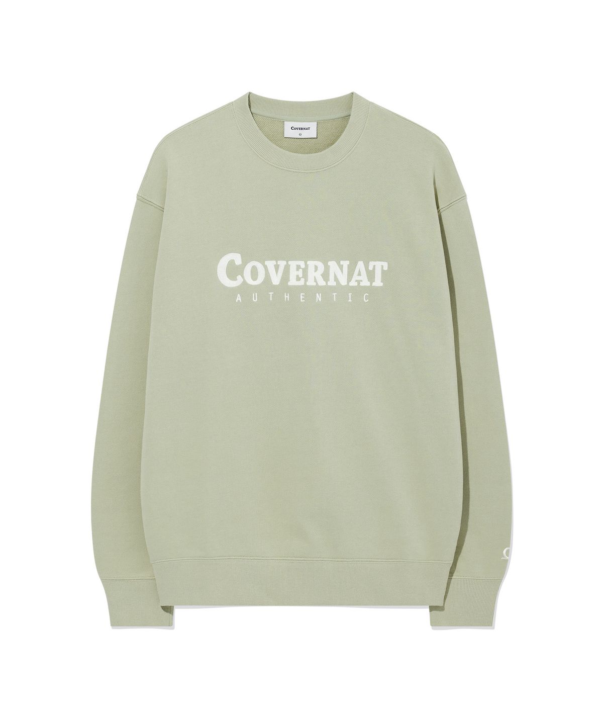커버낫(COVERNAT) 어센틱 로고 맨투맨 Light Khaki