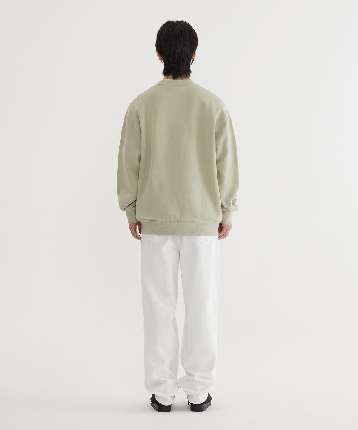 커버낫(COVERNAT) 어센틱 로고 맨투맨 Light Khaki