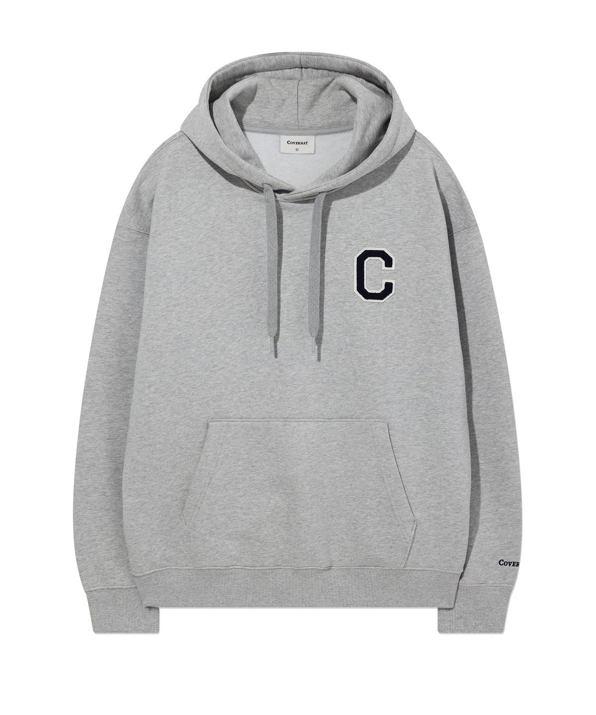커버낫(COVERNAT) C 로고 후디 Melange Gray