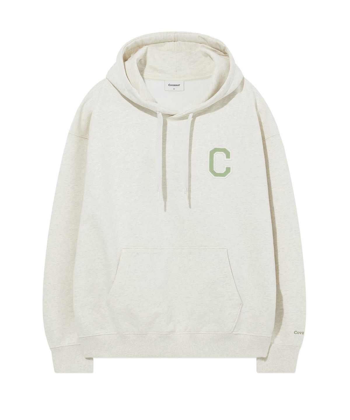 커버낫(COVERNAT) C 로고 후디 Oatmeal
