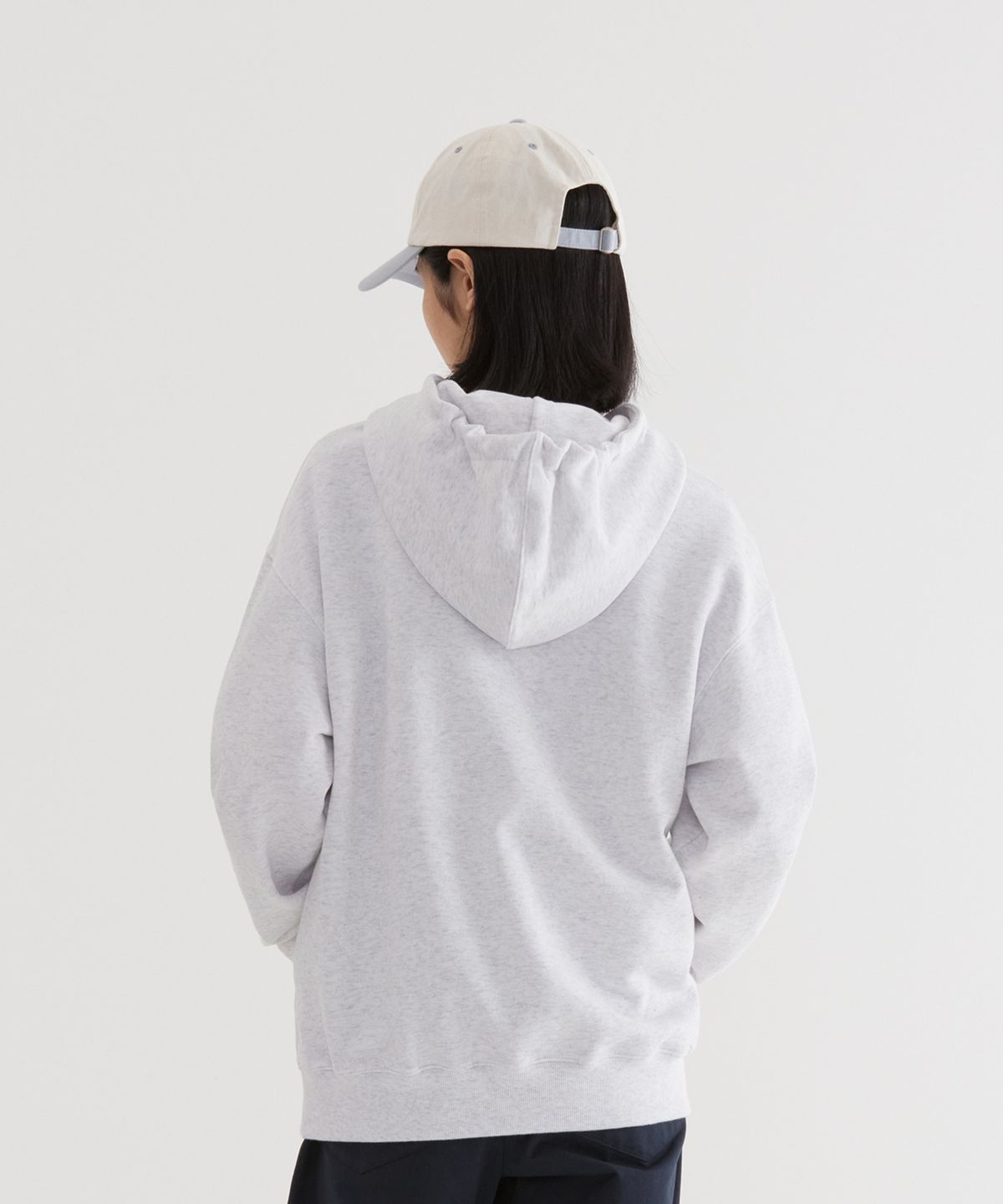 커버낫(COVERNAT) 스몰 어센틱 후디 Heather Gray