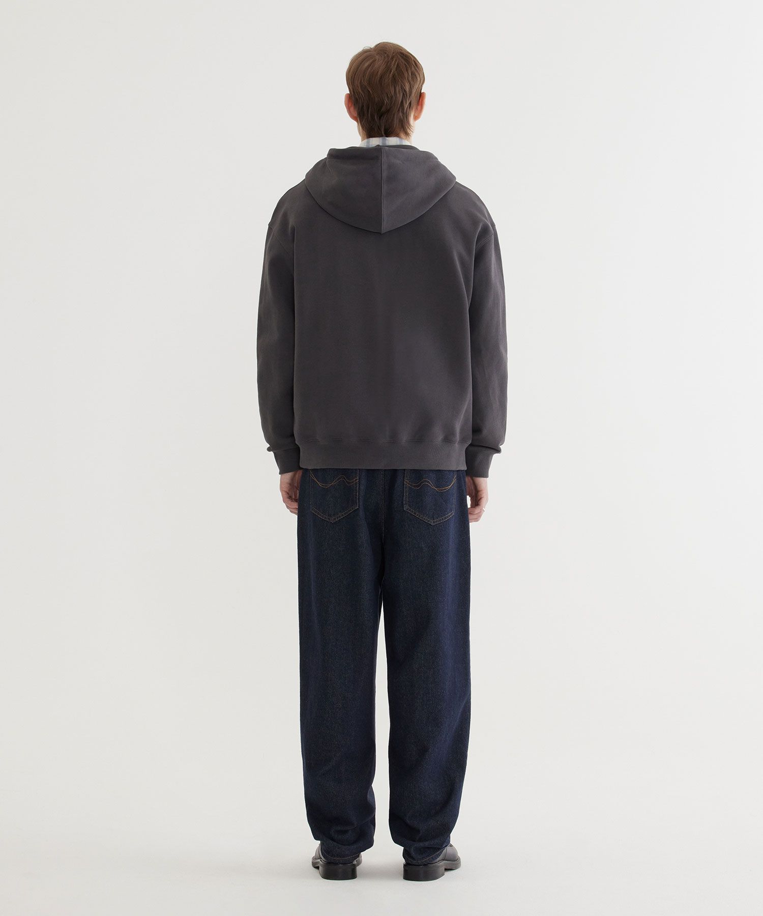 パーカー・フーディ COVERNAT Authentic Logo Hoodie Charcoal MUSINSA | COVERNAT Authentic Logo Hoodie Charcoal