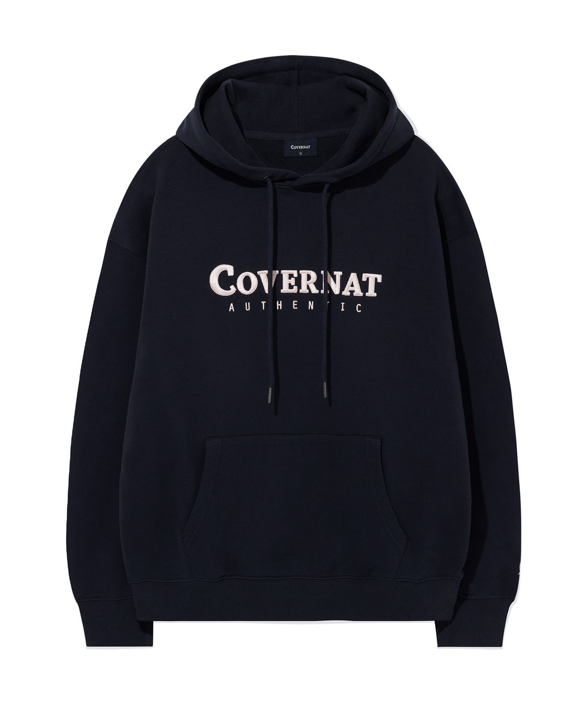 커버낫(COVERNAT) 어센틱 로고 후디 Dark Navy