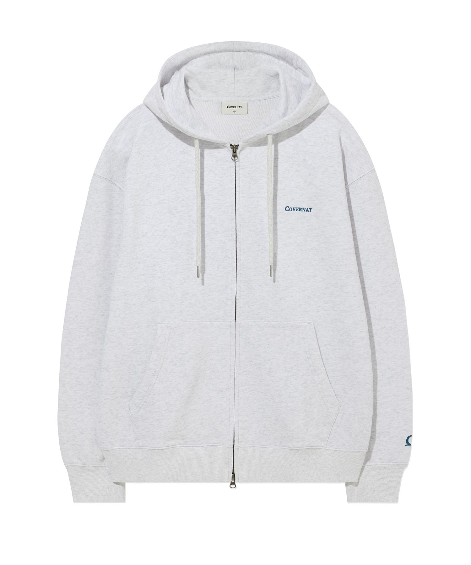 パーカー・フーディ COVERNAT Small Authentic Hoodie Melange Grey Covernat Unisex Oversized Small Authentic Logo Hoodie