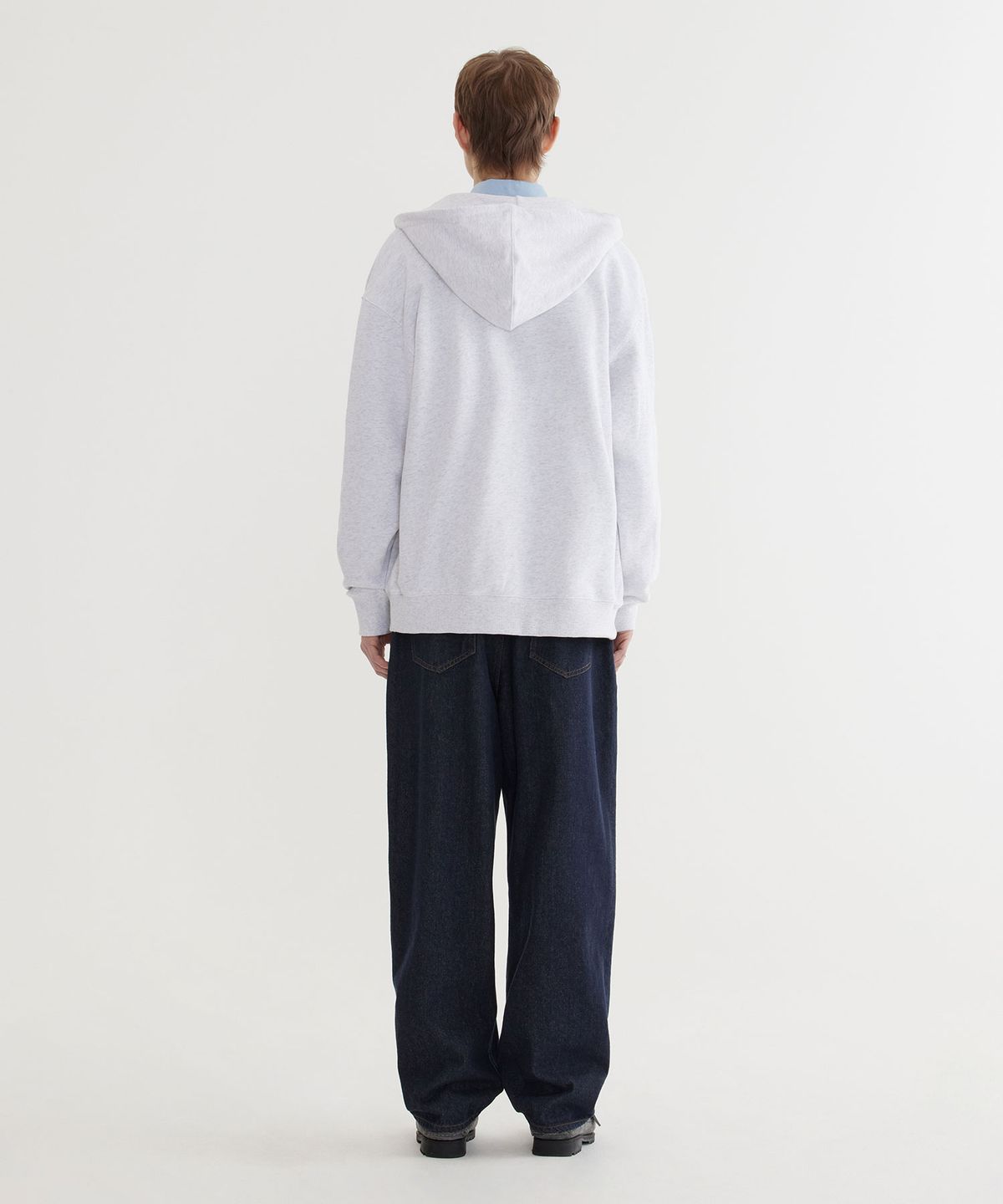 커버낫(COVERNAT) 스몰 어센틱 후드집업 Heather Gray