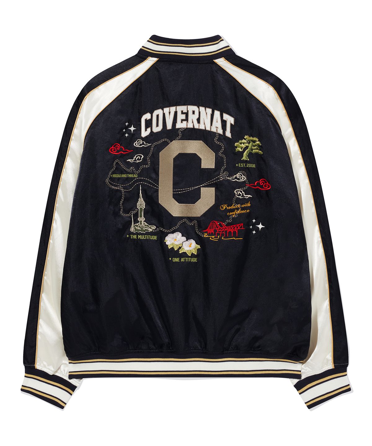 커버낫(COVERNAT) 컬리지 수비니어 스카쟌 Dark Navy