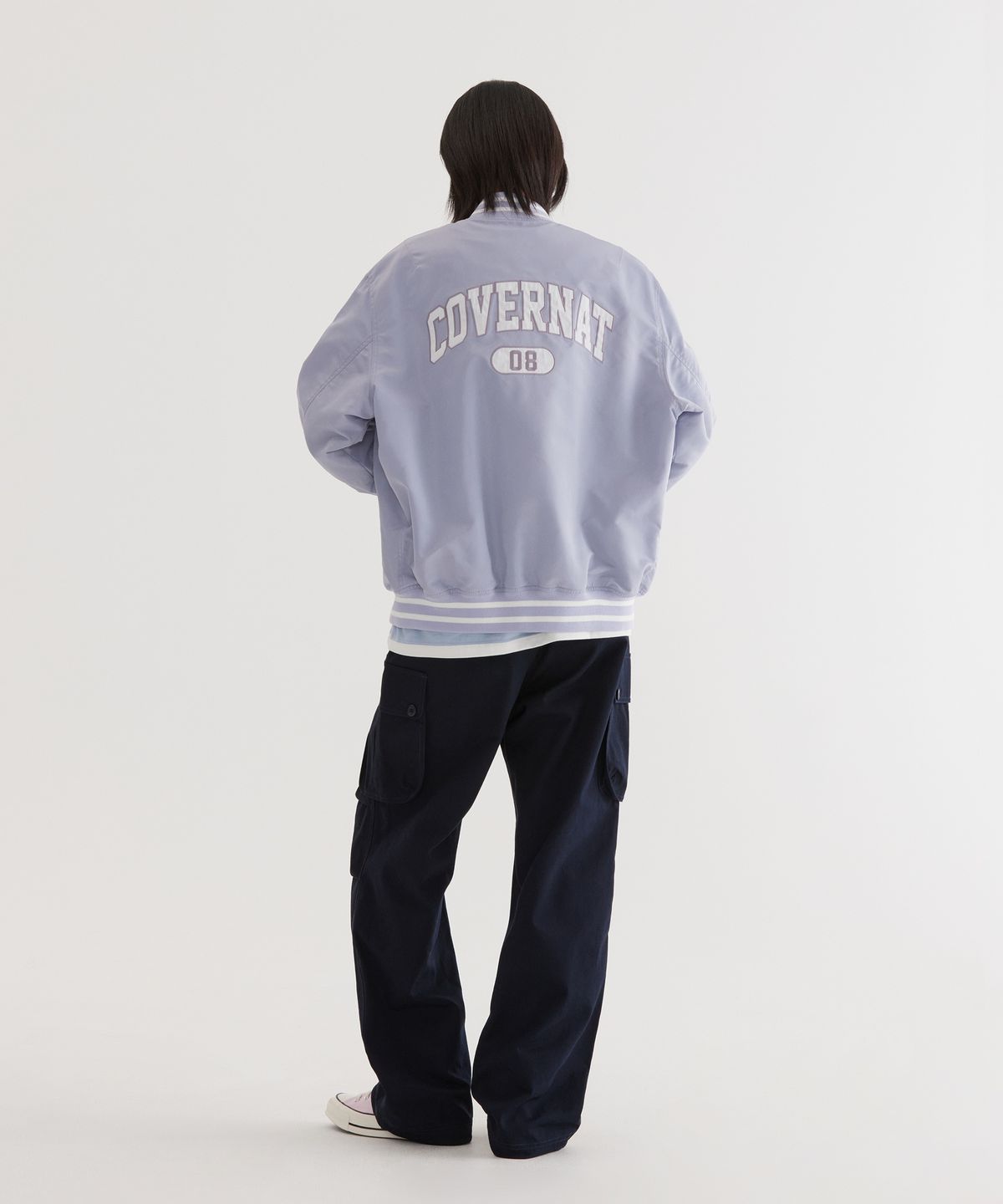 커버낫(COVERNAT) C 로고 바시티 Lavender