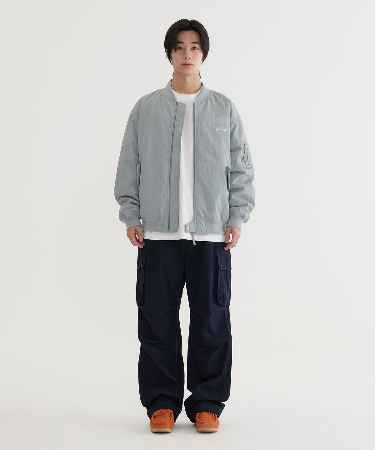 커버낫(COVERNAT) MA-1 자켓 Grayish Blue
