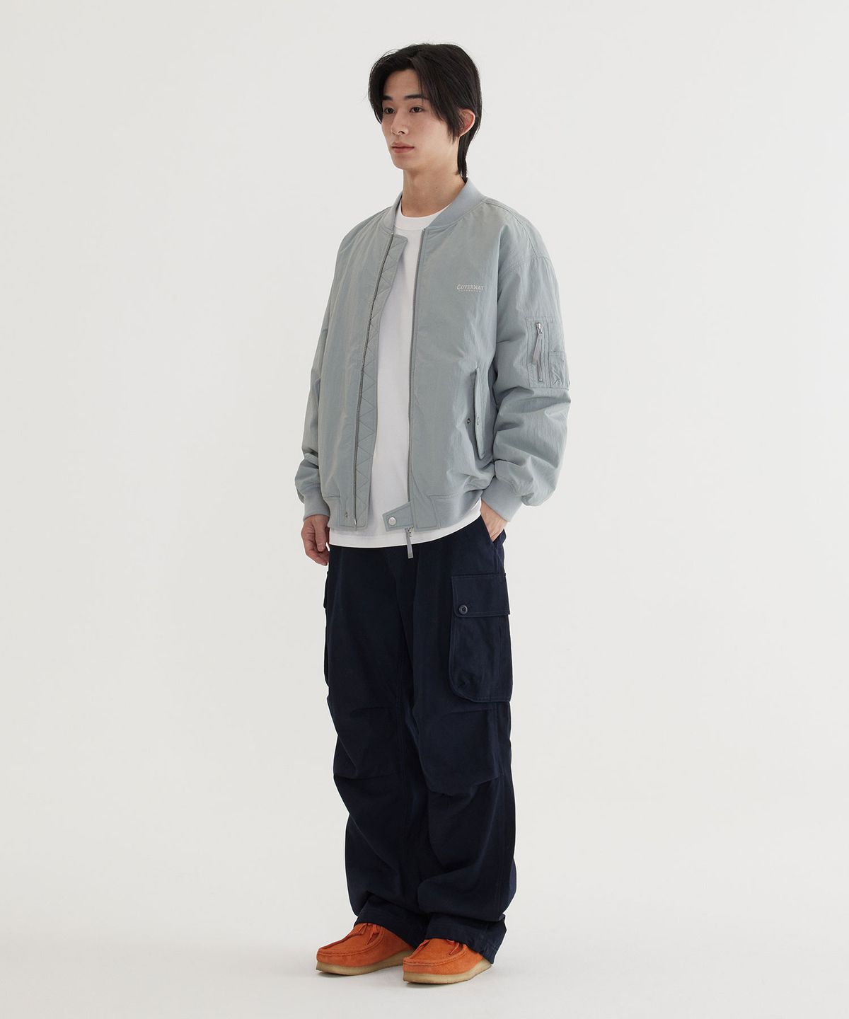 커버낫(COVERNAT) MA-1 자켓 Grayish Blue