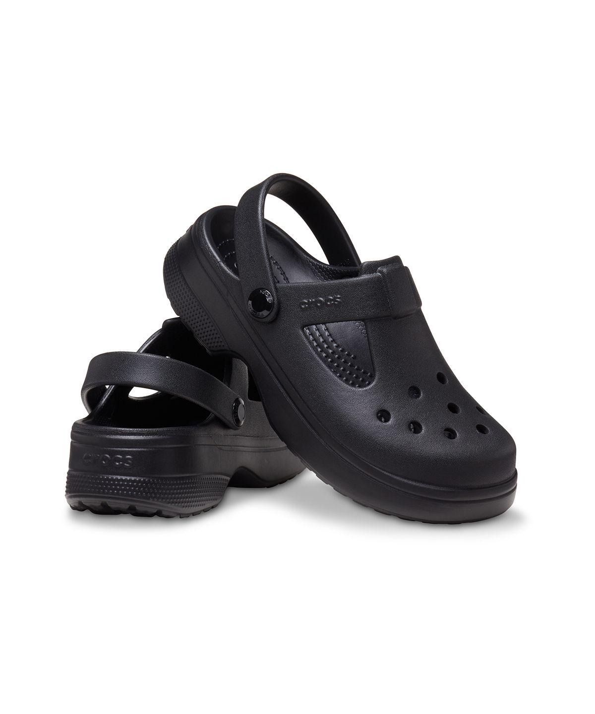 크록스키즈(CROCS KIDS) 클래식 메리제인 클로그 키즈 - 블랙 / 210615-001