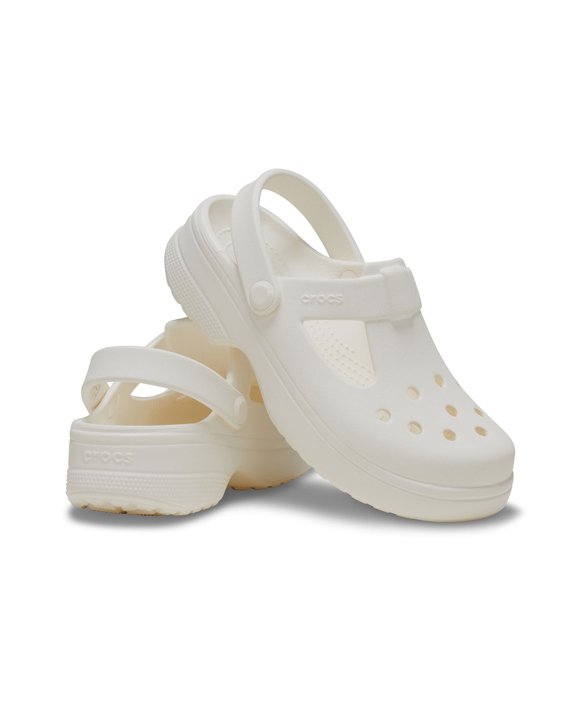 크록스키즈(CROCS KIDS) 클래식 메리제인 클로그 키즈 - 초크 / 210615-0WV