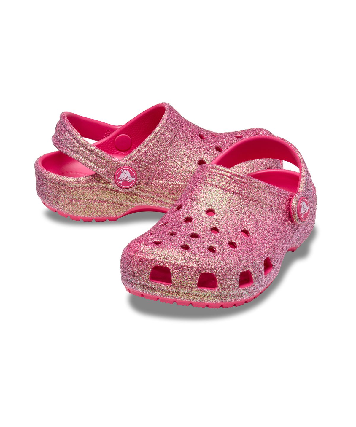 크록스키즈(CROCS KIDS) 클래식 이리데슨트 글리터 클로그 토들러 - 드래곤프루트 / 210985-6ZQ