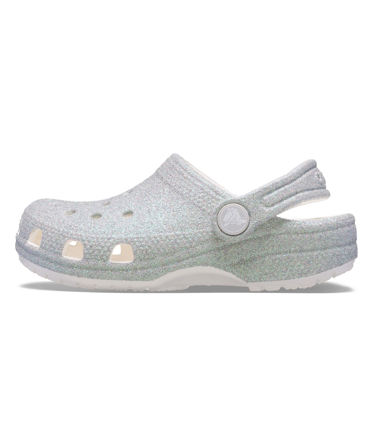 크록스키즈(CROCS KIDS) 클래식 이리데슨트 글리터 클로그 키즈 - 화이트 / 210986-100