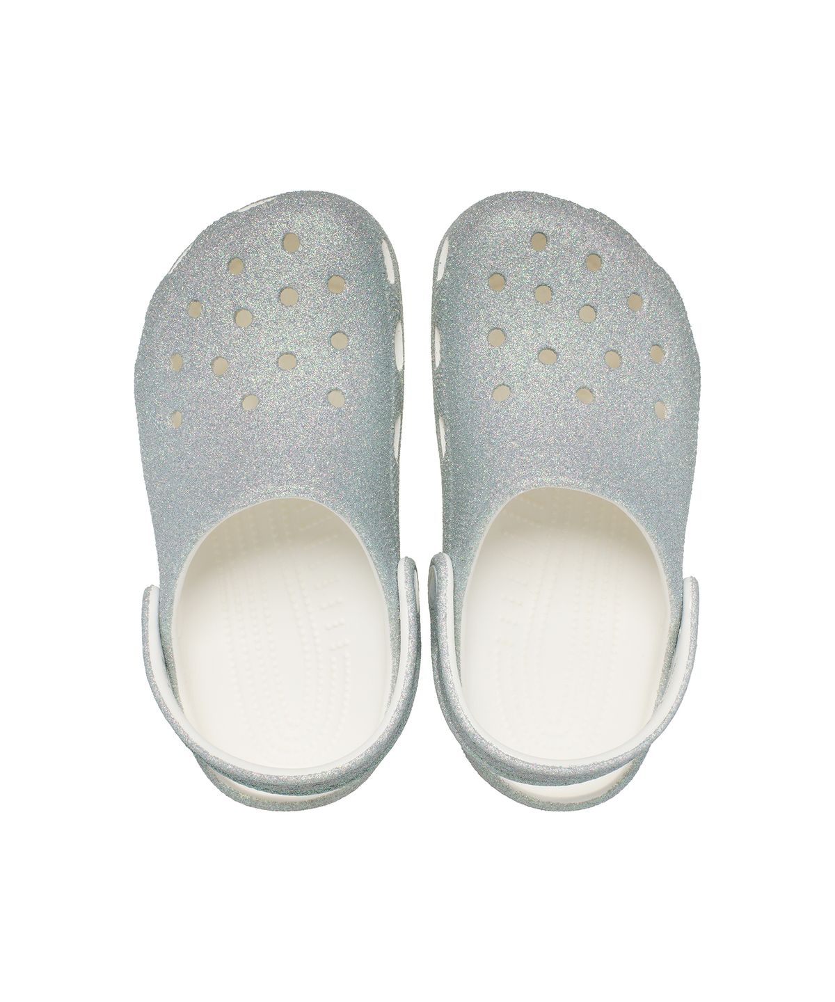 크록스키즈(CROCS KIDS) 클래식 이리데슨트 글리터 클로그 키즈 - 화이트 / 210986-100
