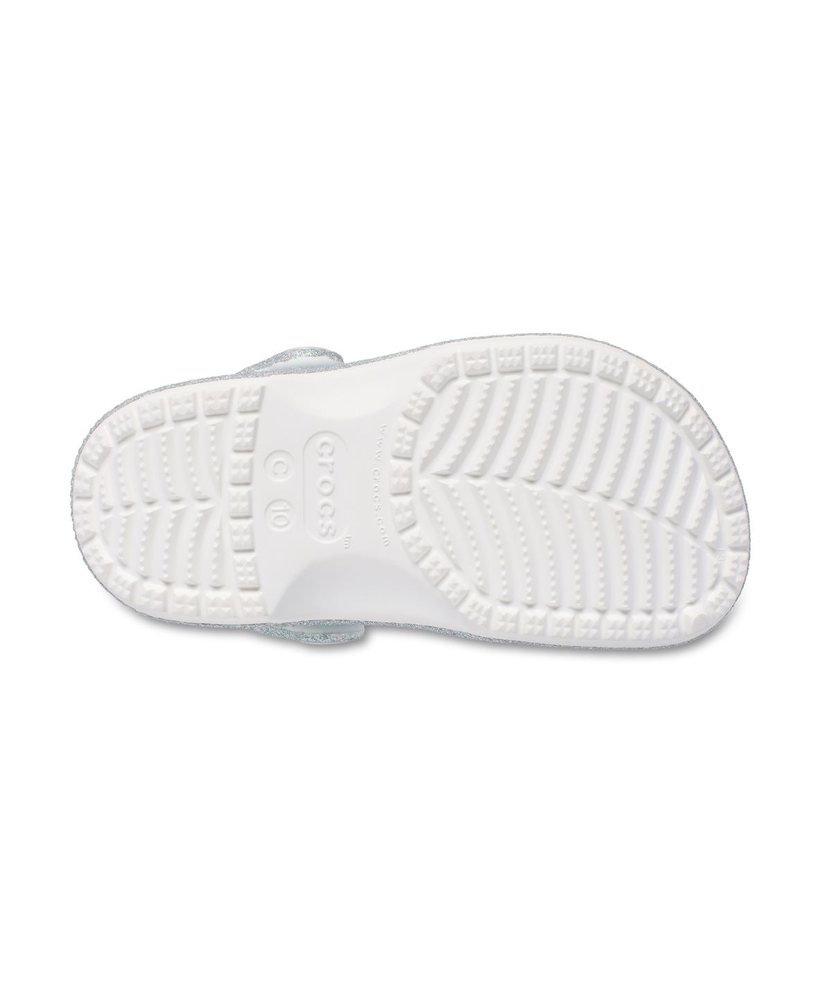크록스키즈(CROCS KIDS) 클래식 이리데슨트 글리터 클로그 키즈 - 화이트 / 210986-100