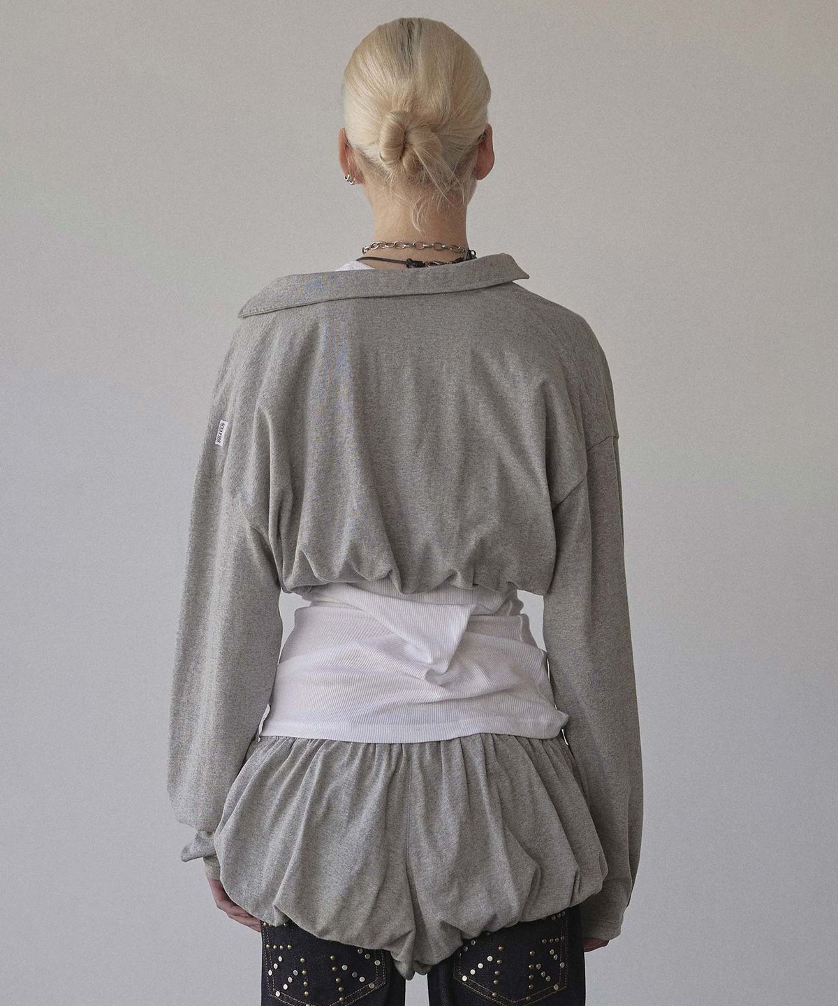 스컬프터(SCULPTOR) Good Girl Sweatshirt Melange Gray