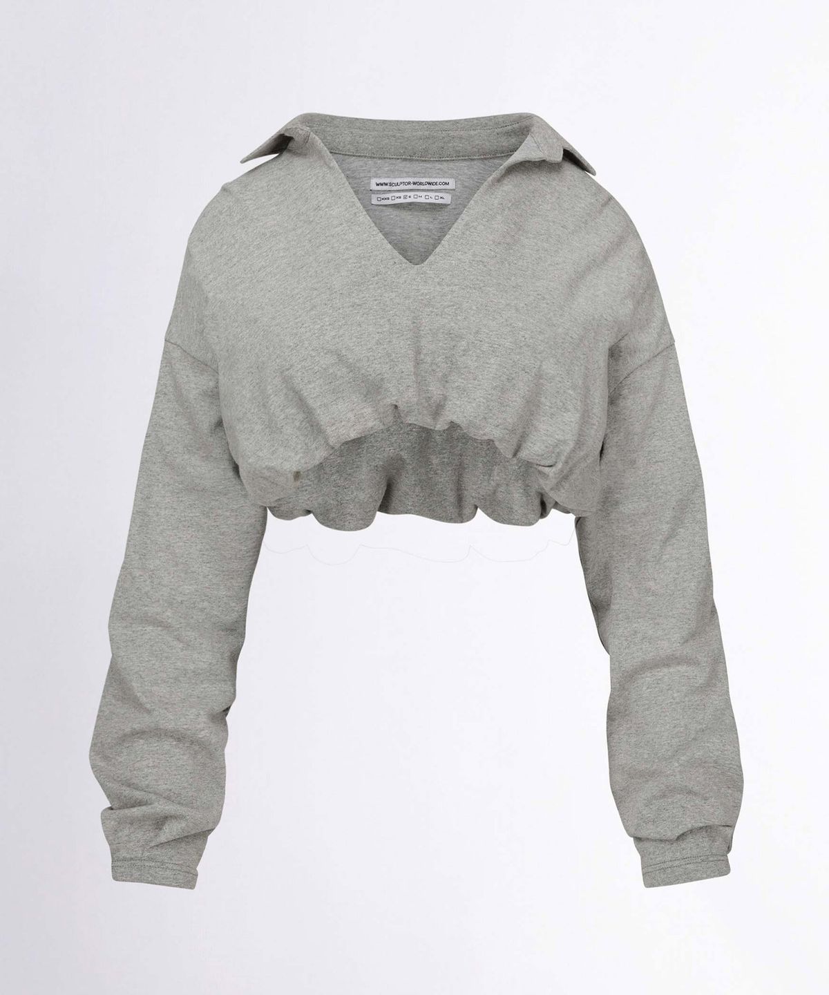 스컬프터(SCULPTOR) Good Girl Sweatshirt Melange Gray