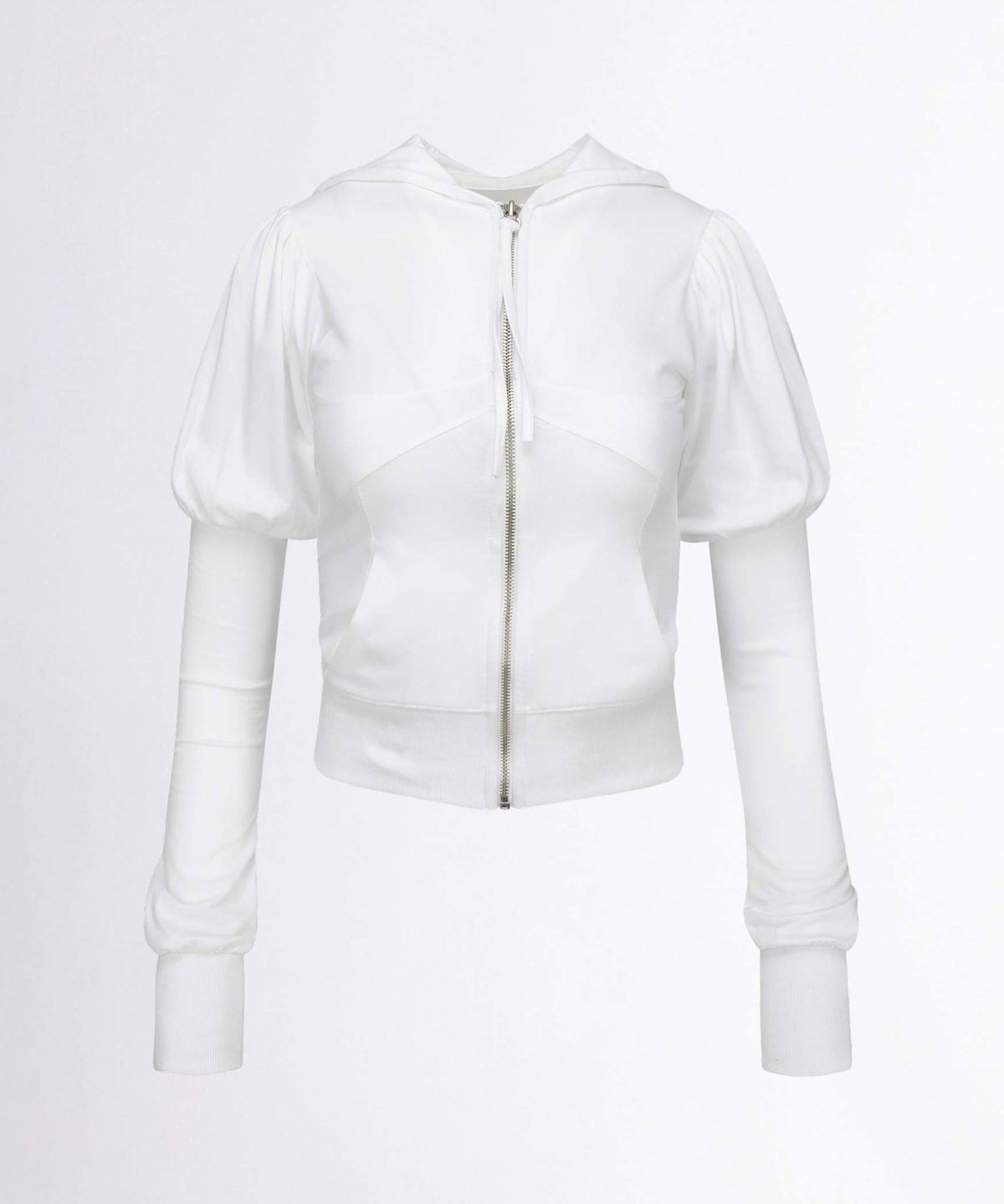 스컬프터(SCULPTOR) Solid Zip-Up Hoodie White