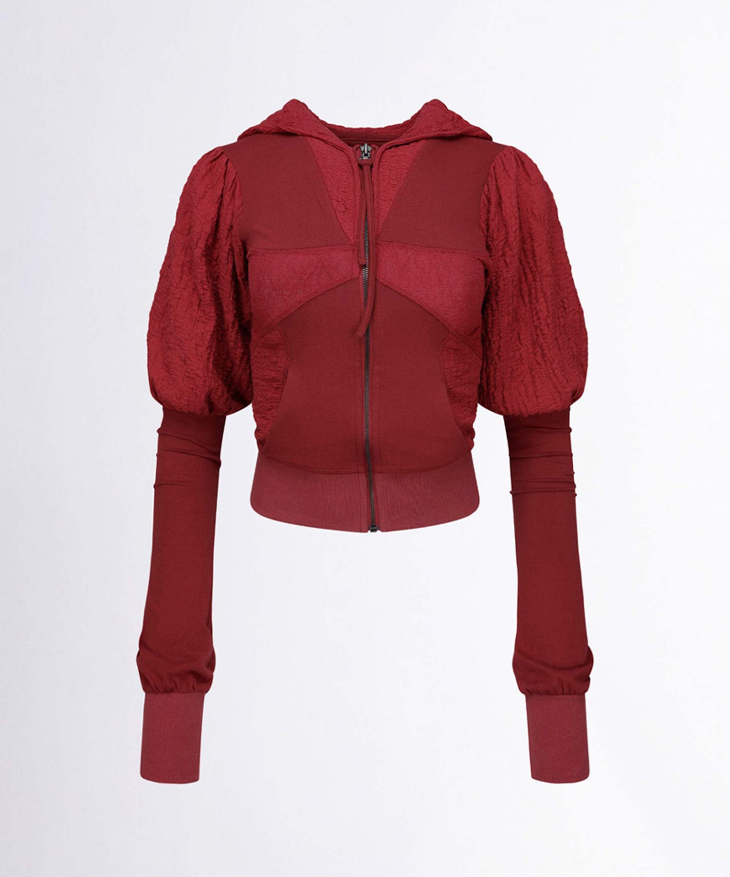 sculptor パーカー Puff Sleeve Zip-Up Hoodie MUSINSA | SCULPTOR Puff Sleeve Zip-Up Hoodie Red