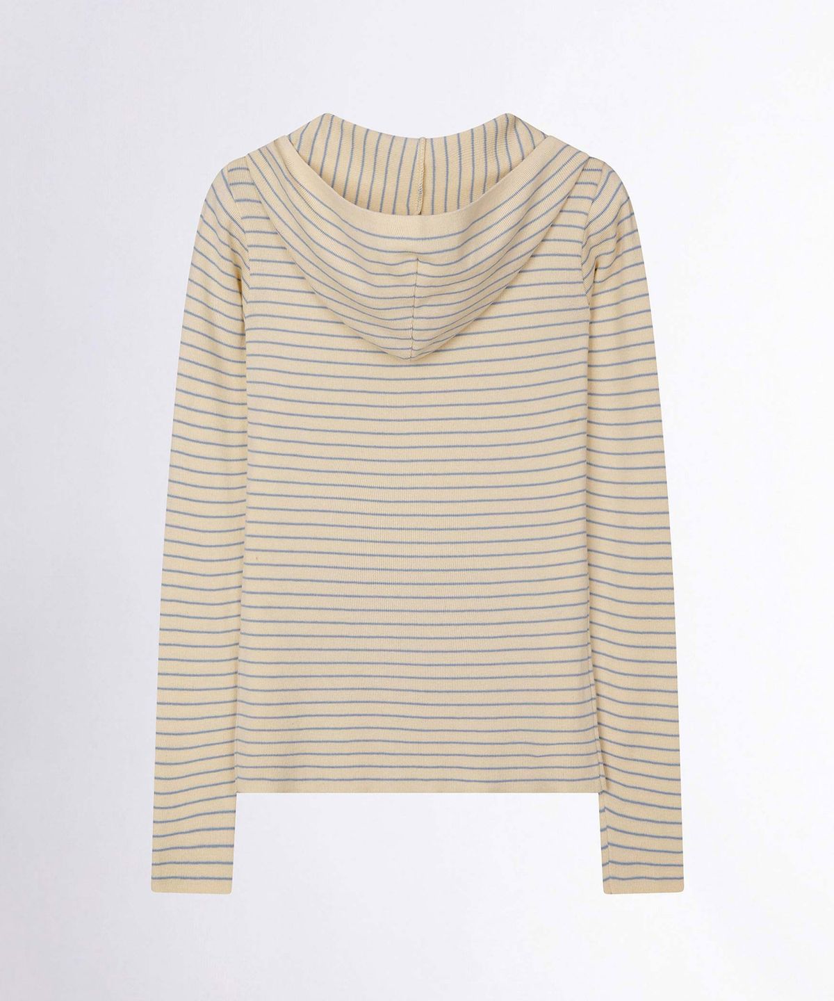 스컬프터(SCULPTOR) Knitted Stripe Hoodie Butter/Baby Blue