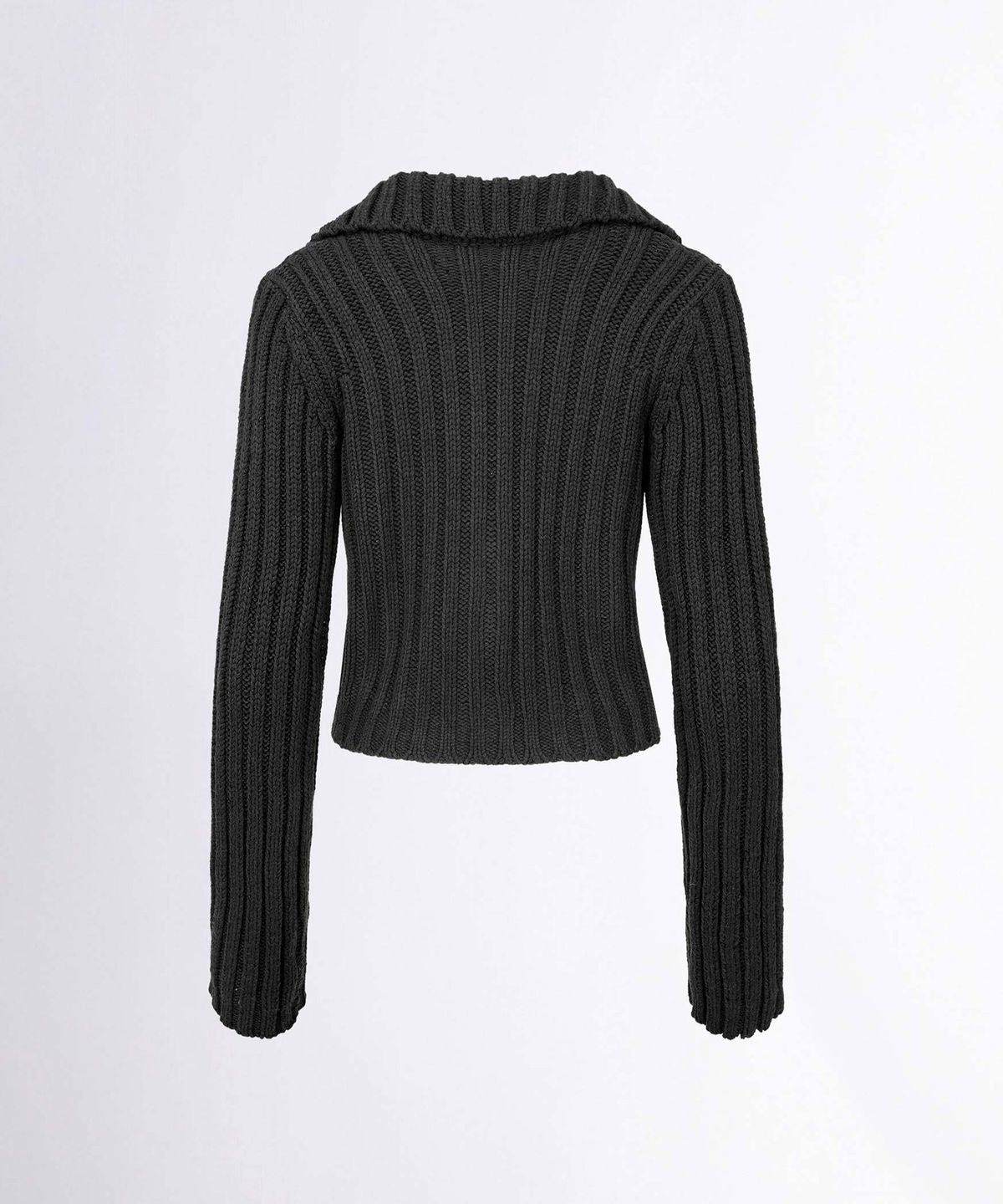 스컬프터(SCULPTOR) Two Way Cable Cardigan Charcoal