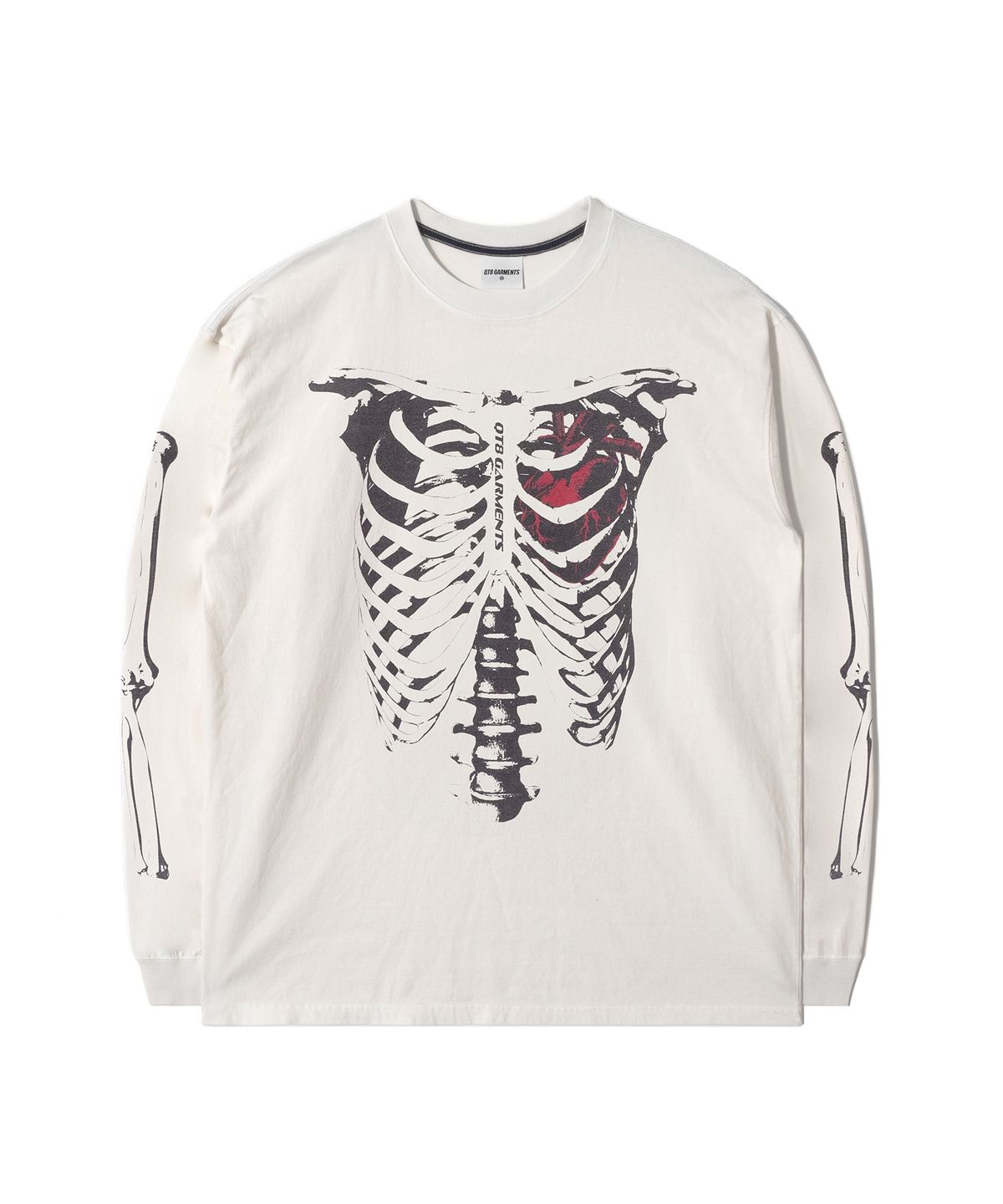 큐티에잇 가먼츠(QT8 GARMENTS) RG Bones EC Washed Long Sleeve (Ecru)