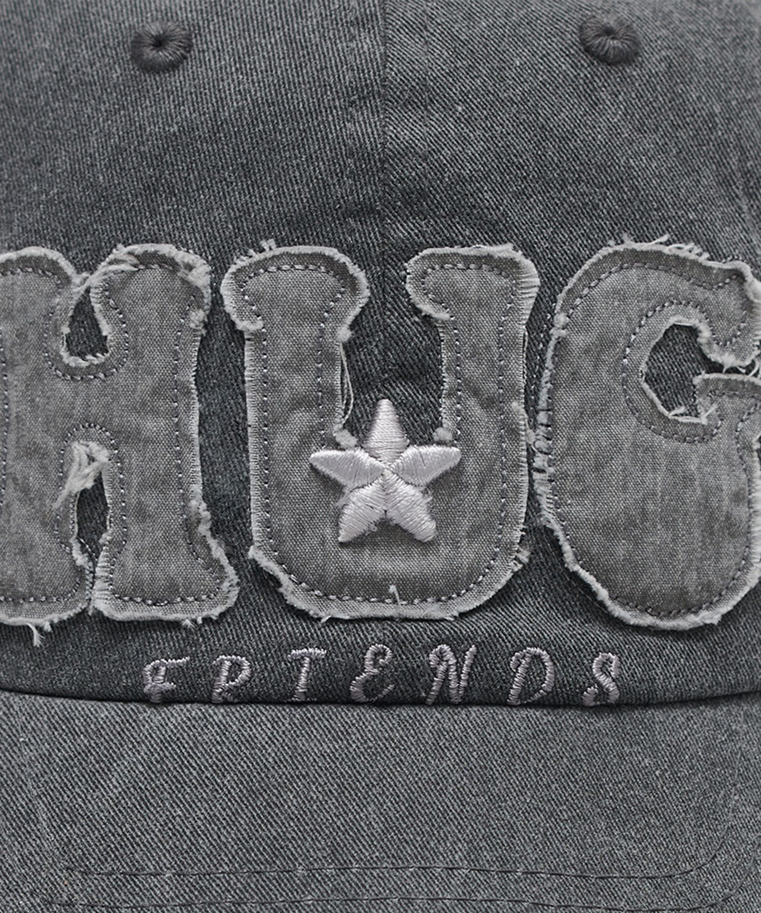 MUSINSA公式 | HUG YOUR SKIN Hug Friends Cap (Charcoal)