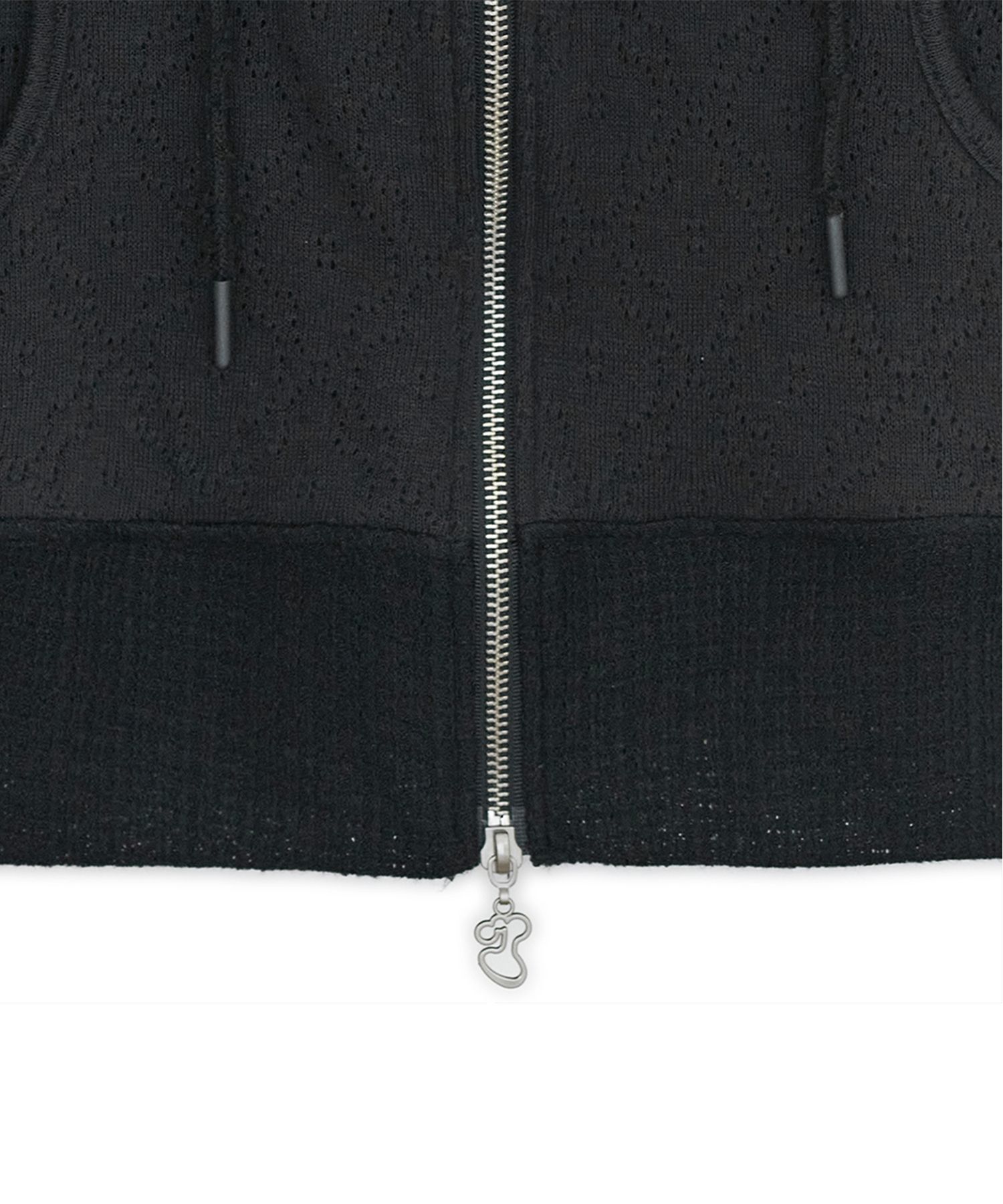 ☆hug your skin☆ Togging hooded zip-up black ThisPlaceWillBecomeYourTombBla