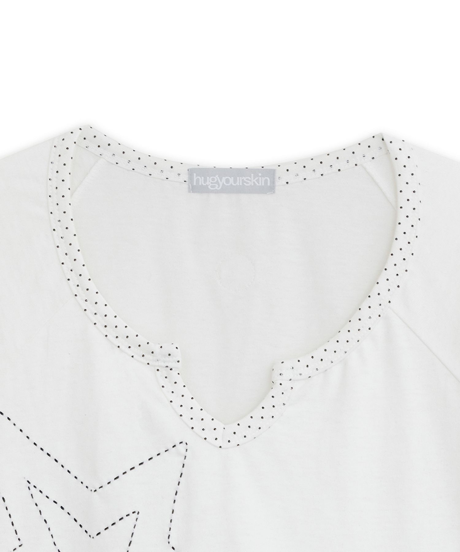 【hug your skin】25ss Star stitched top MUSINSA | HUG YOUR SKIN Star Stitch Top (White)