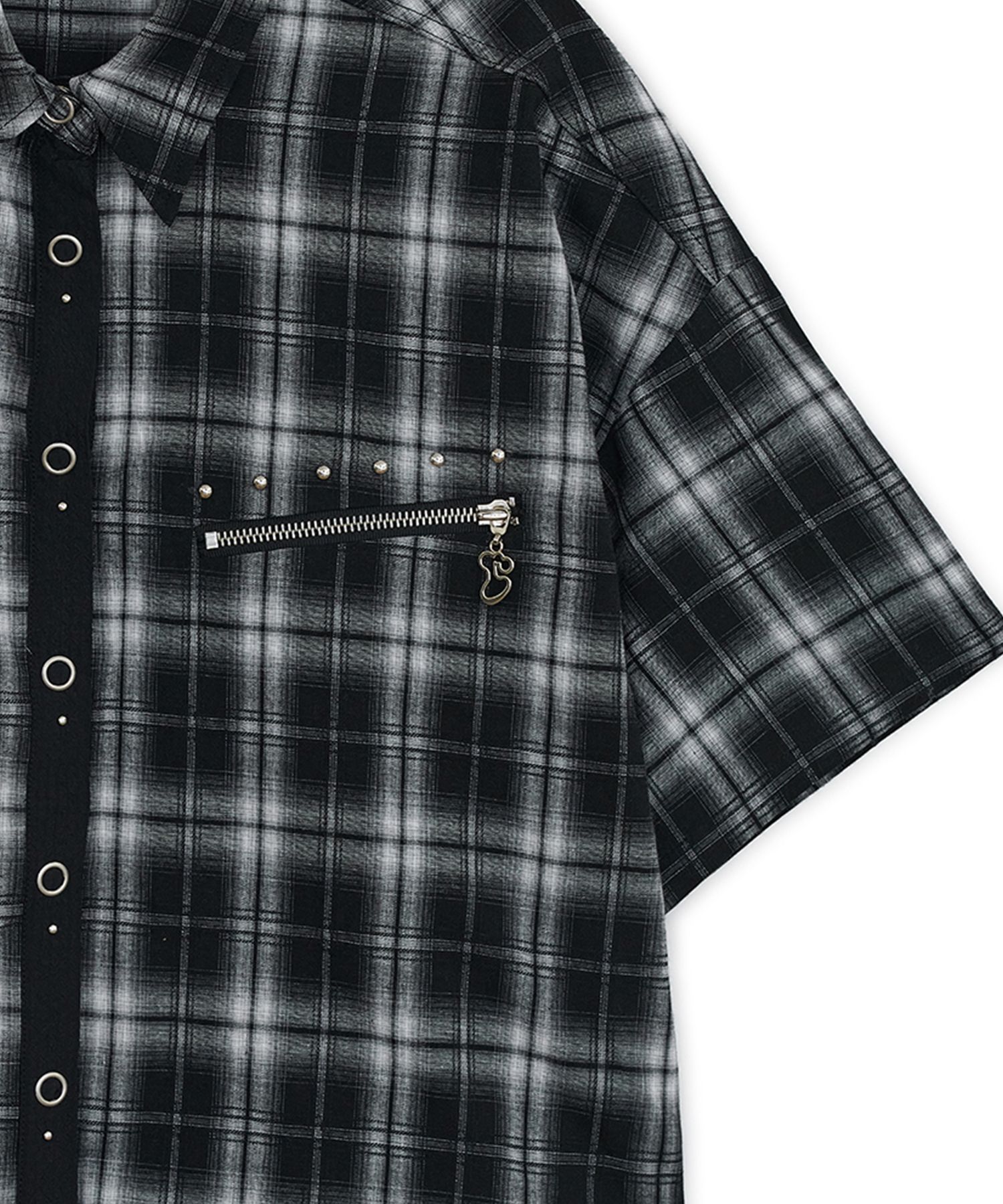 MUSINSA | HUG YOUR SKIN Detachable Round Jacket (Black)