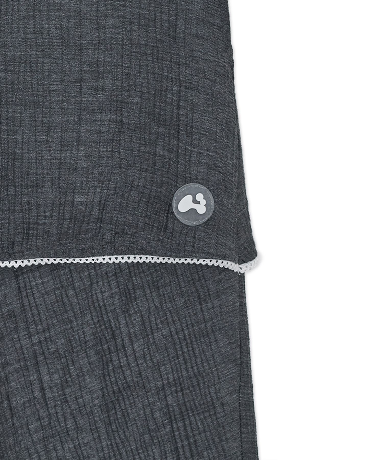 MUSINSA | HUG YOUR SKIN Skirt Layered Pants (Charcoal)