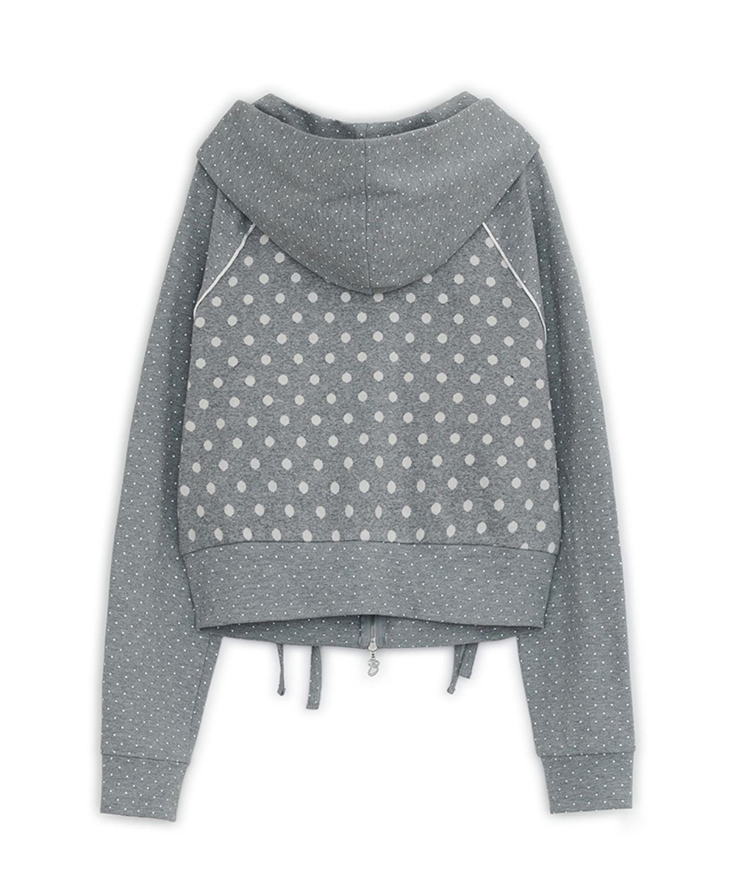 ☆hug your skin☆ Dot big pocket hooded zip-up gray MUSINSA | HUG YOUR SKIN Dot Big Pocket Hoodie (Gray)