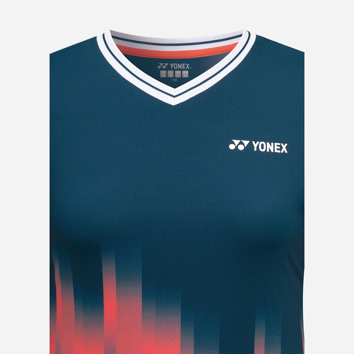 요넥스(YONEX) 251TS003M 다크 터쿼이즈 남성용 레드 컬러 포인트 게임웨어