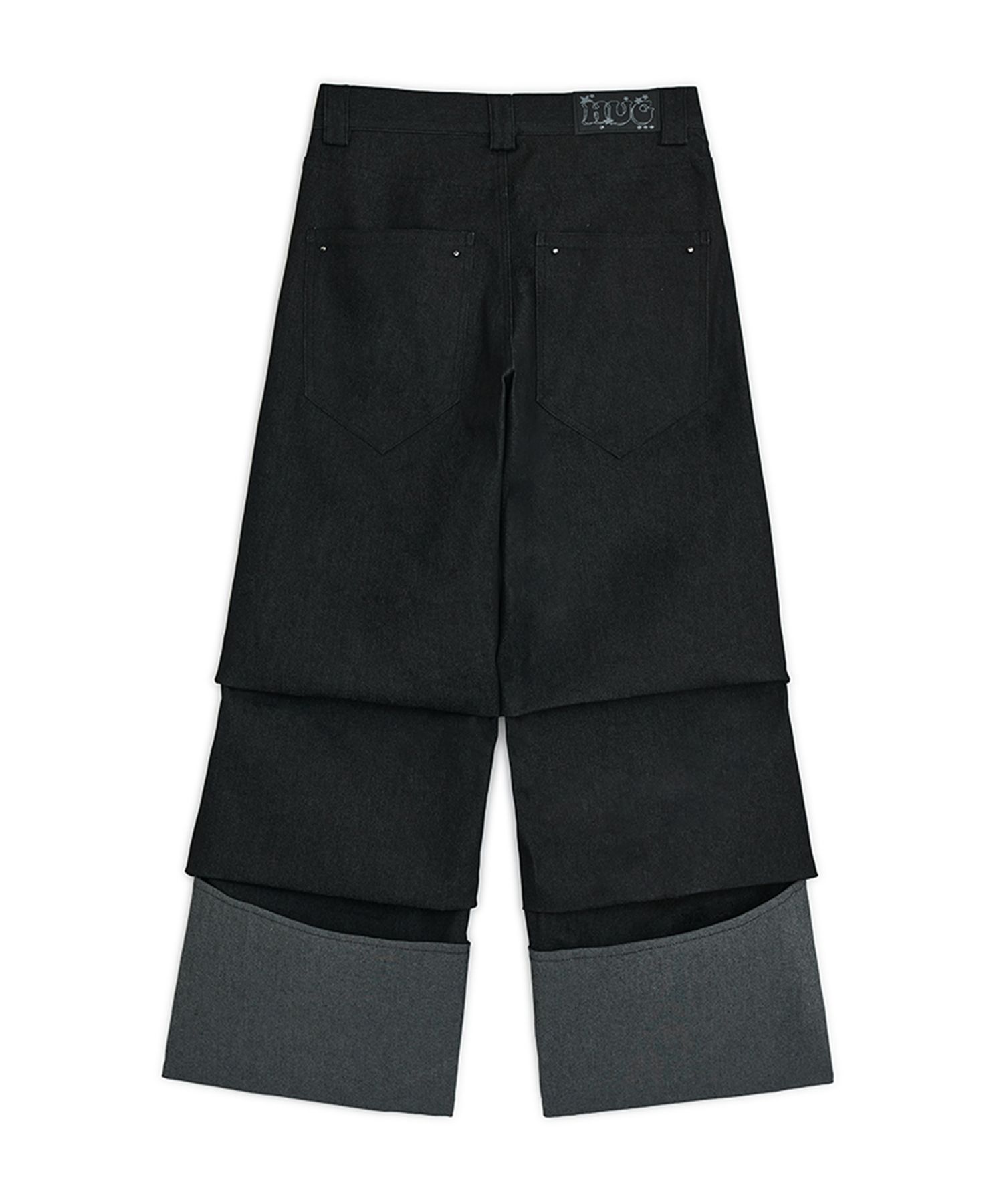 MUSINSA | HUG YOUR SKIN Chin Denim Pants (Black)