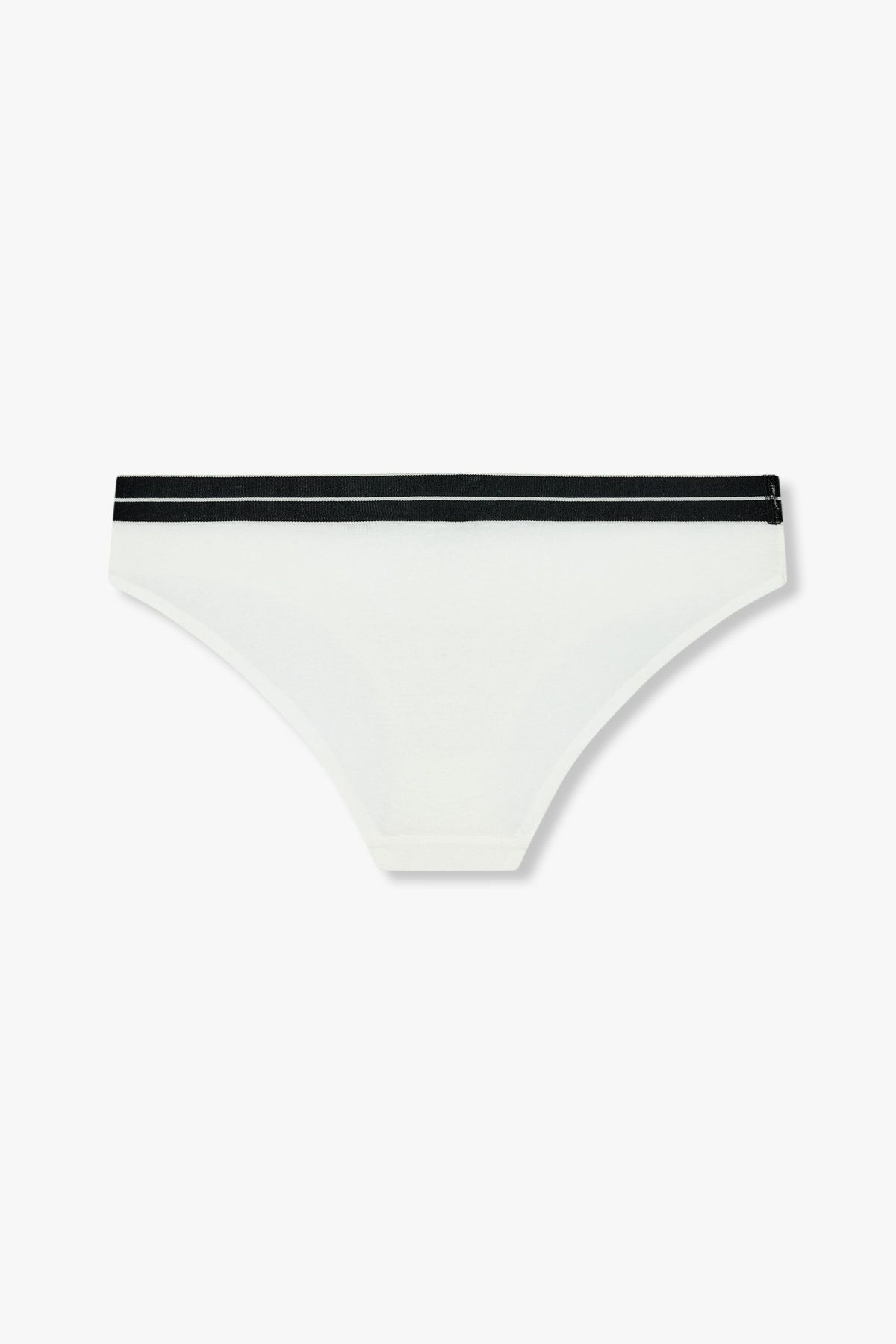 엠포리오 아르마니 언더웨어(EMPORIO ARMANI UNDERWEAR) 여성 라인 로고 밴딩 코튼 브리프_화이트 0825111515