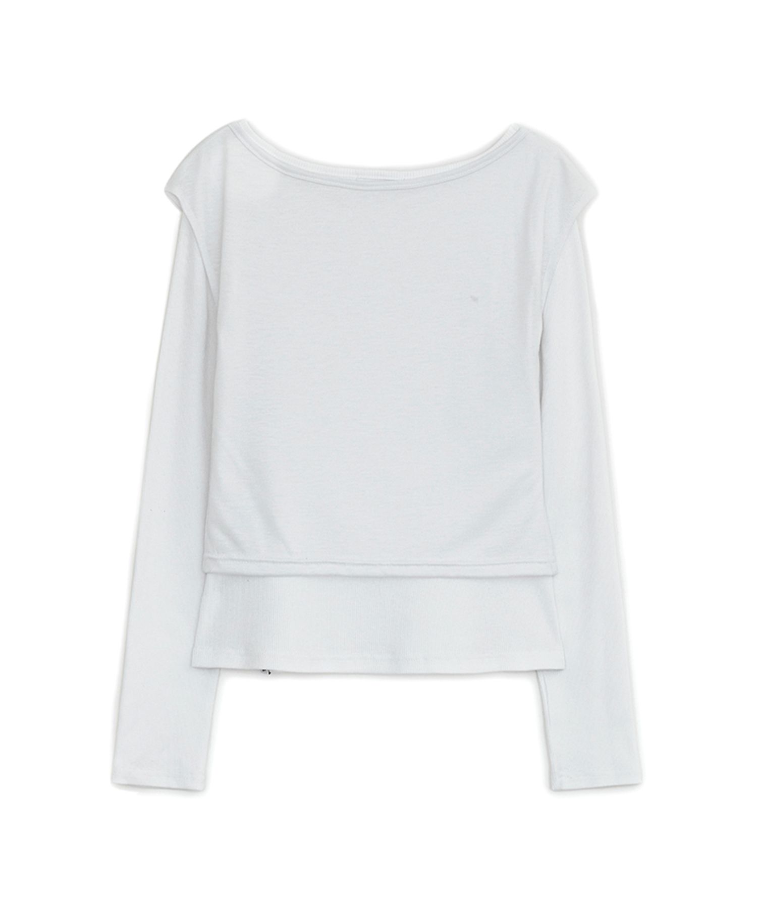 Tシャツ・カットソー HUG YOUR SKIN Fallen angel layered top 5BJH1583 MUSINSA | HUG YOUR SKIN Fallen Angel Layered Top (White)