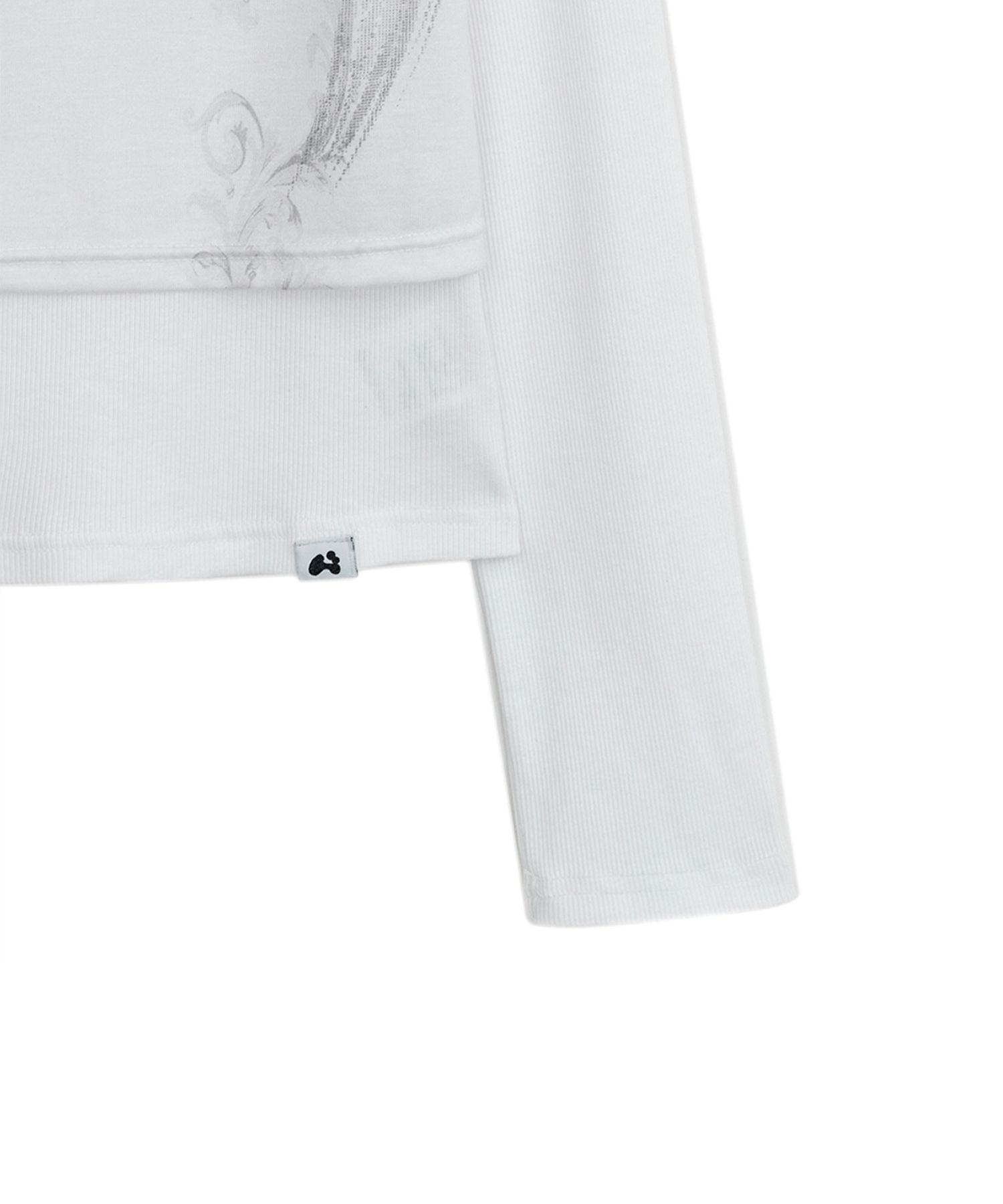 【HUGYOURSKIN】Fallen Angel Layered Top in White MUSINSA | HUG YOUR SKIN Fallen Angel Layered Top (White)
