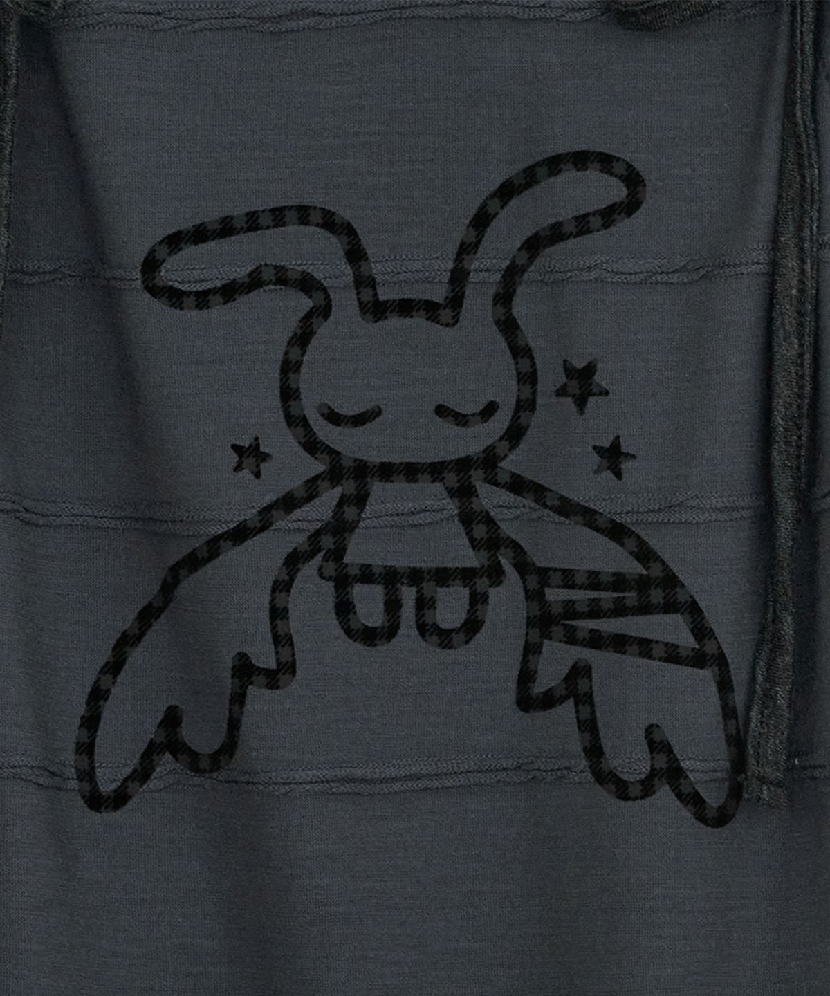 허그유어스킨(HUG YOUR SKIN) 엔젤 패치 레글런 드레스 (블랙 차콜)