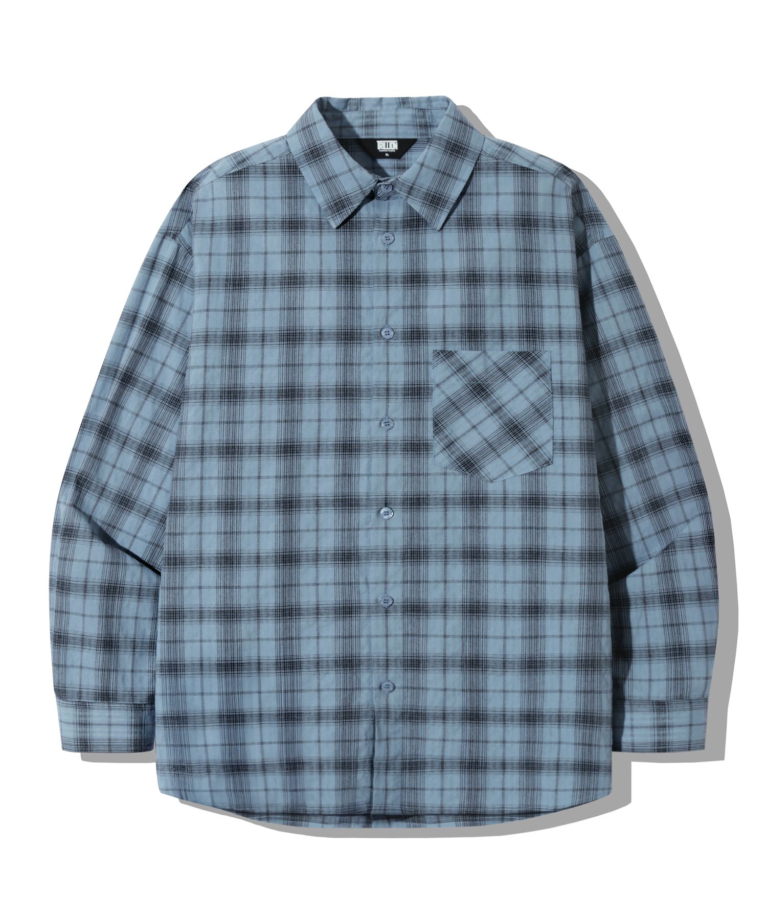 [TRILLION] ONE POCKET OVERFIT PLAID CHECK SHIRTS /追跡付 MUSINSA公式 | TRILLION One Pocket Overfit Plaid Check Shirt