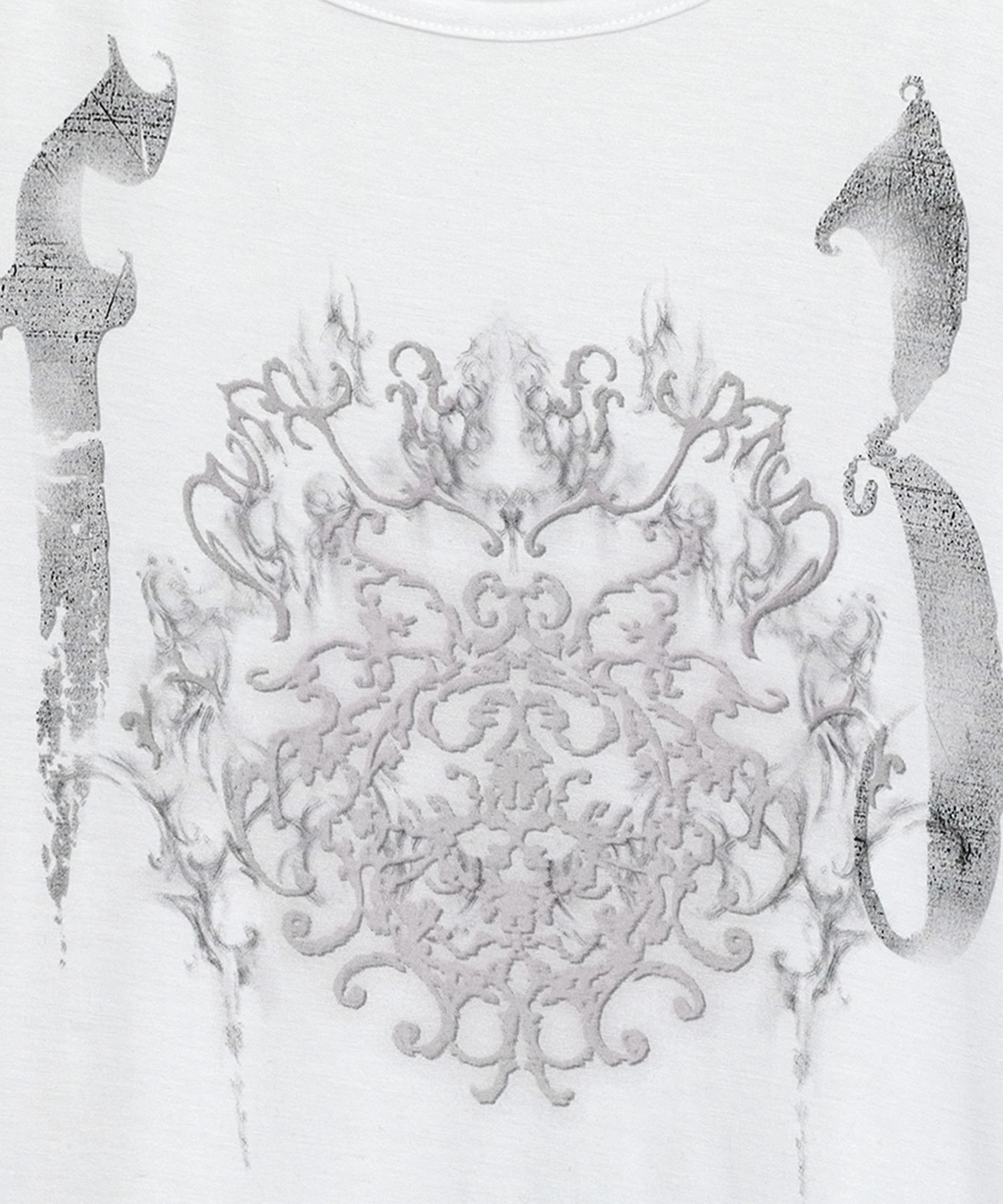 hug your skin☆Ornament printed top MUSINSA公式 | HUG YOUR SKIN Ornament Print Top (White)