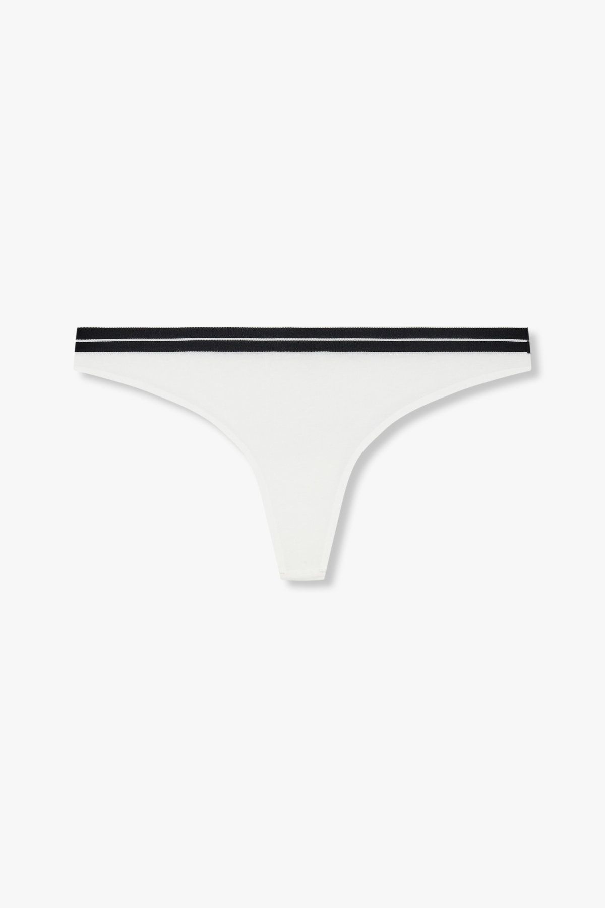 엠포리오 아르마니 언더웨어(EMPORIO ARMANI UNDERWEAR) 여성 라인 밴딩 코튼 브라질리언 브리프_화이트 0825111518