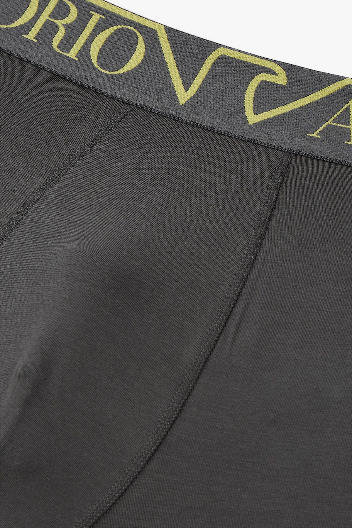 엠포리오 아르마니 언더웨어(EMPORIO ARMANI UNDERWEAR) 남성 이글 라인 로고 밴딩 롱 드로즈_다크 그레이 0814312072