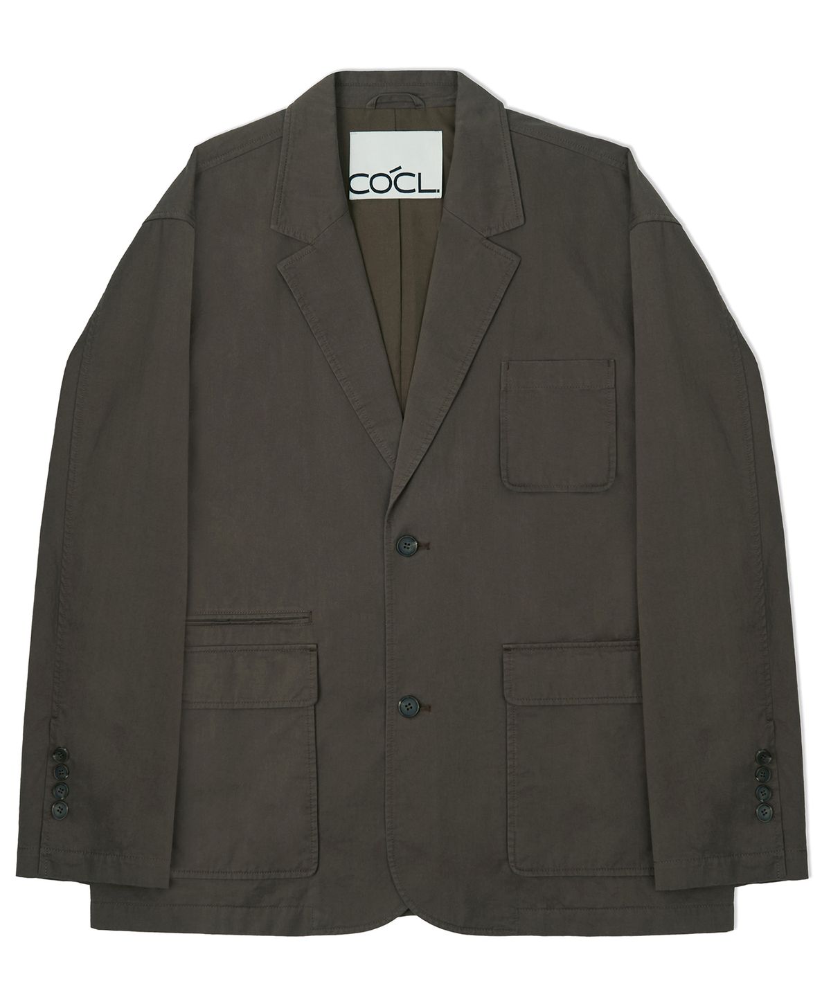 커스텀어클락(COSTUME O’CLOCK) 코튼 루즈핏 워시드 블레이저 베이지 COOSJK039BEIGE