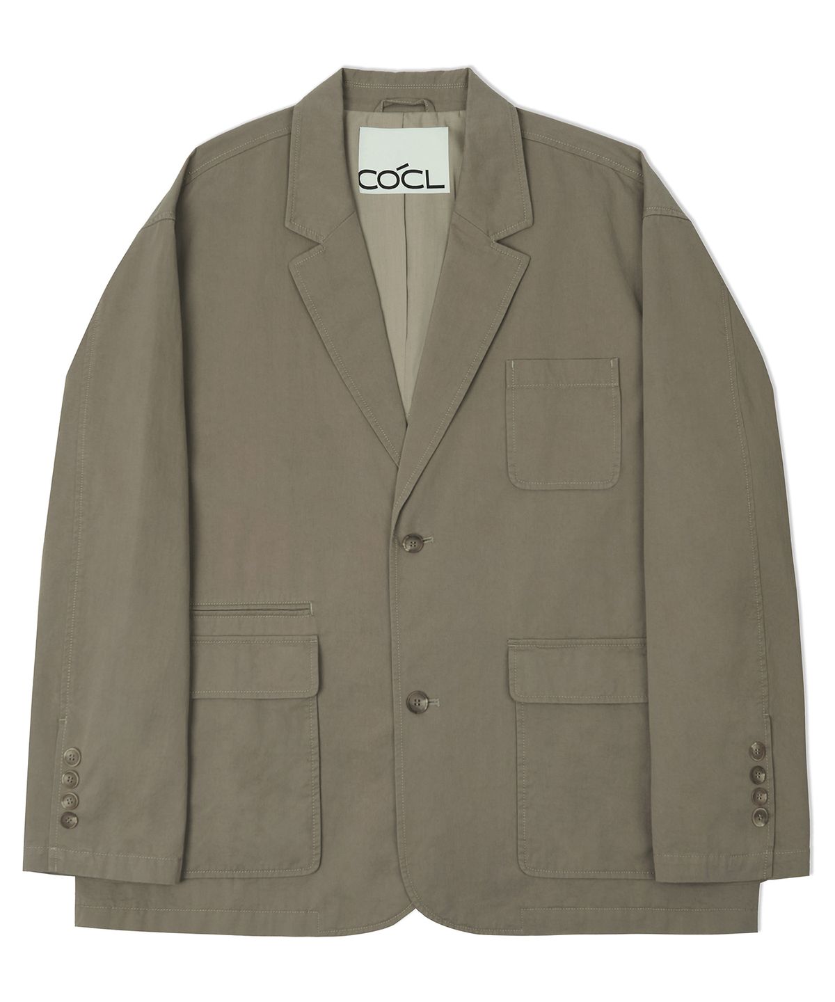 커스텀어클락(COSTUME O’CLOCK) 코튼 루즈핏 워시드 블레이저 베이지 COOSJK039BEIGE